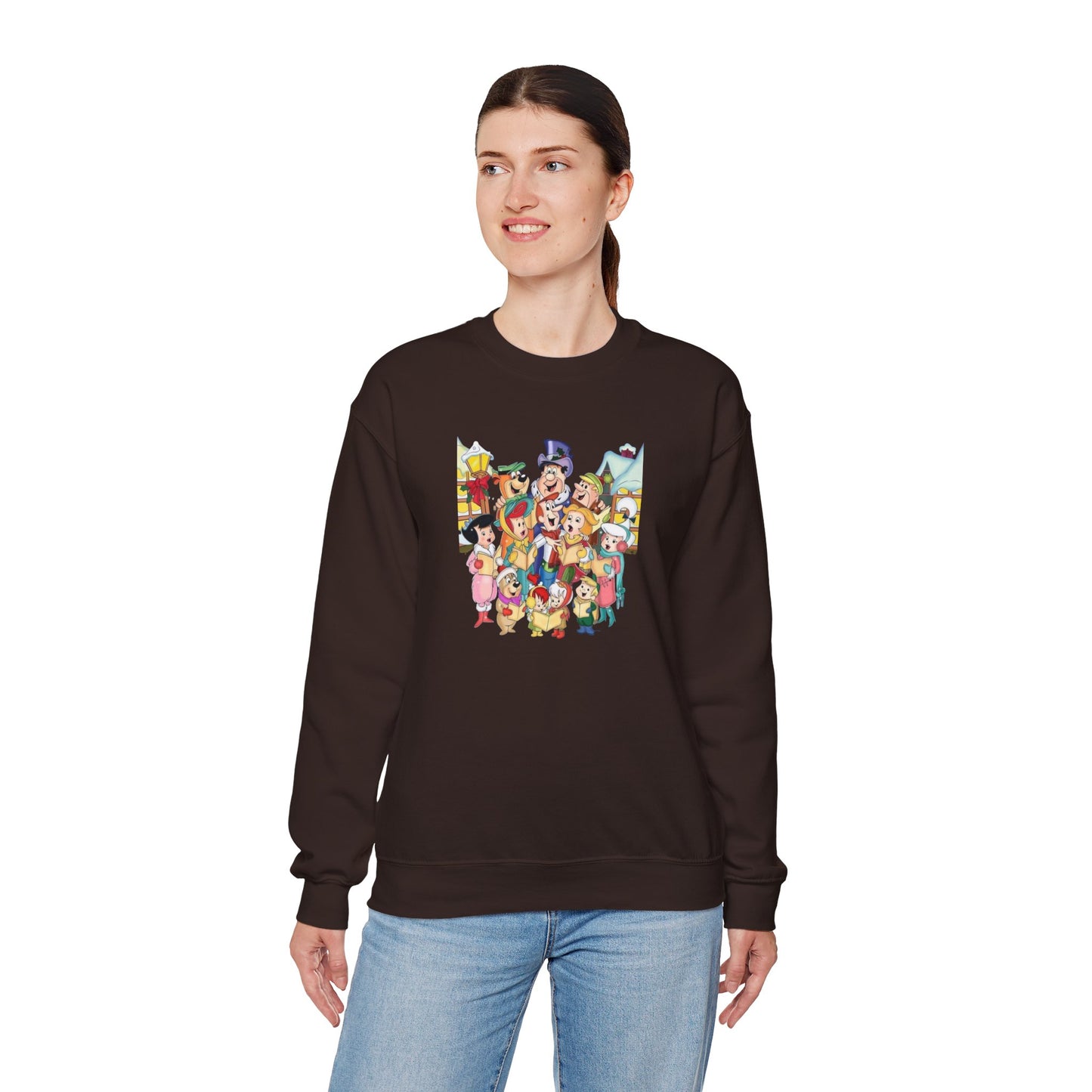 Vintage Cartoon Christmas Unisex Heavy Blend™ Crewneck Sweatshirt