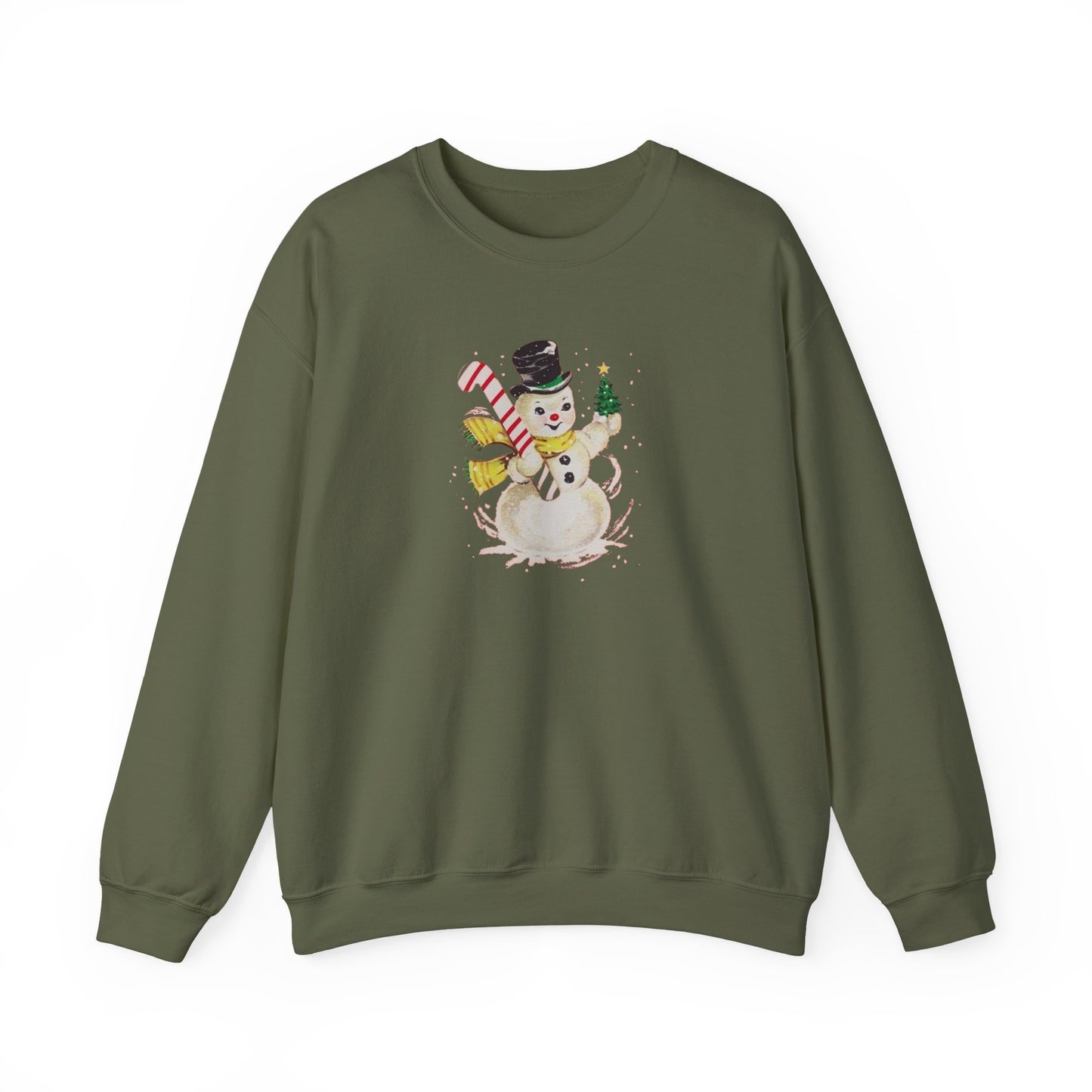 Vintage Snowman Unisex Heavy Blend™ Crewneck Sweatshirt