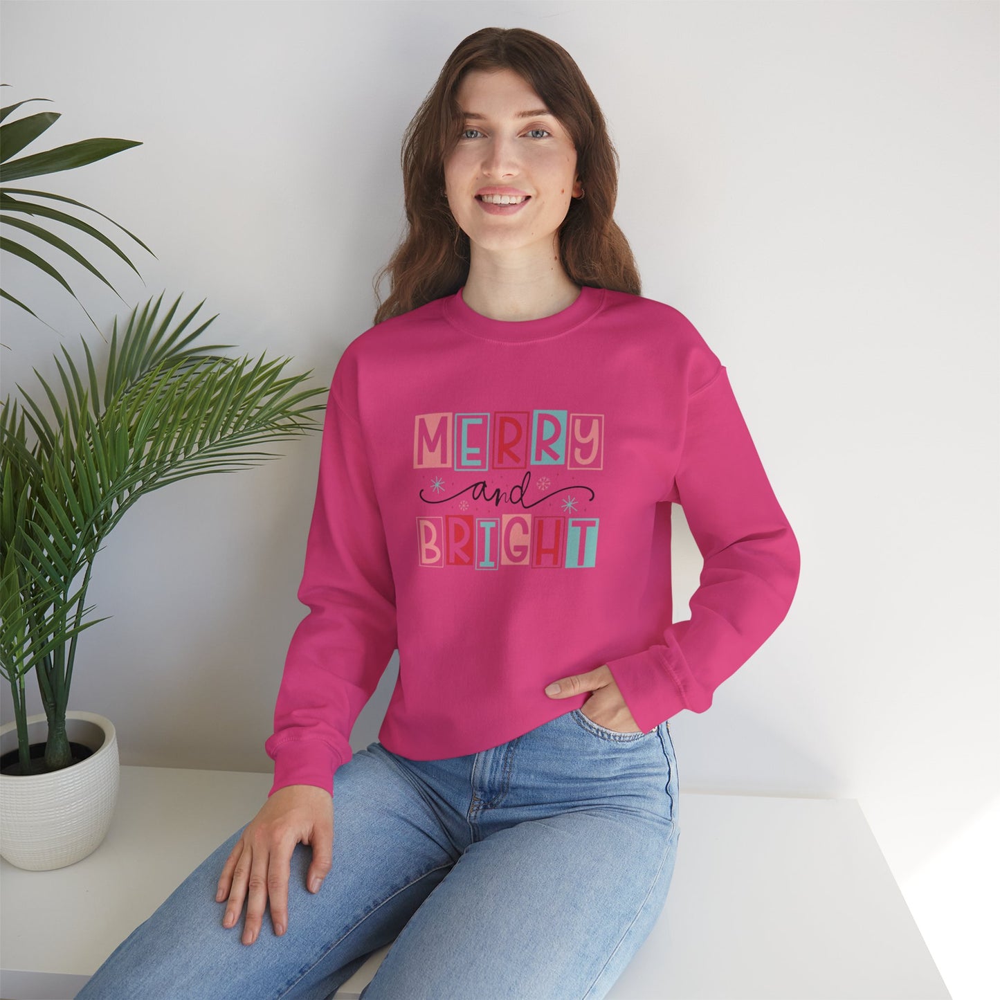 Merry & Bright Unisex Heavy Blend™ Crewneck Sweatshirt