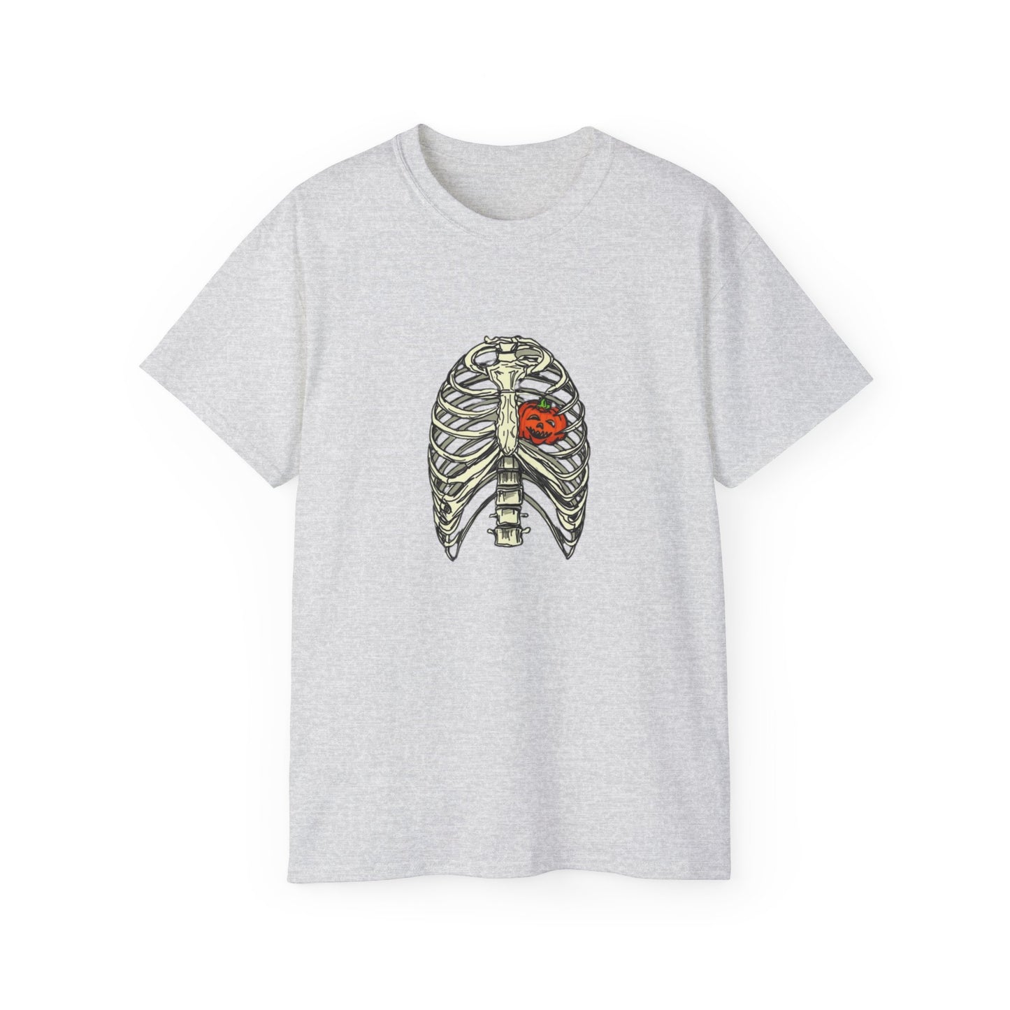 Pumpkin Rib Cage Unisex Ultra Cotton Tee