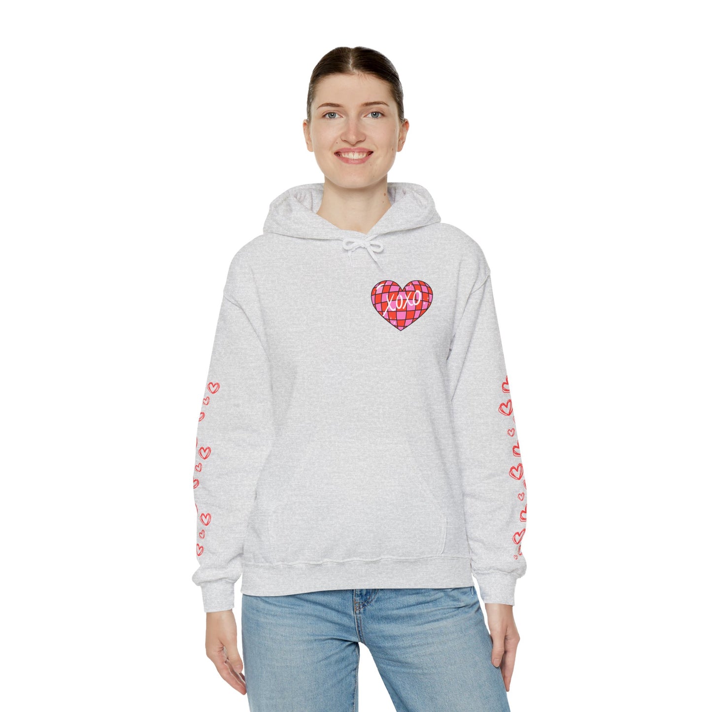 XOXO Hearts Unisex Heavy Blend™ Hooded Sweatshirt