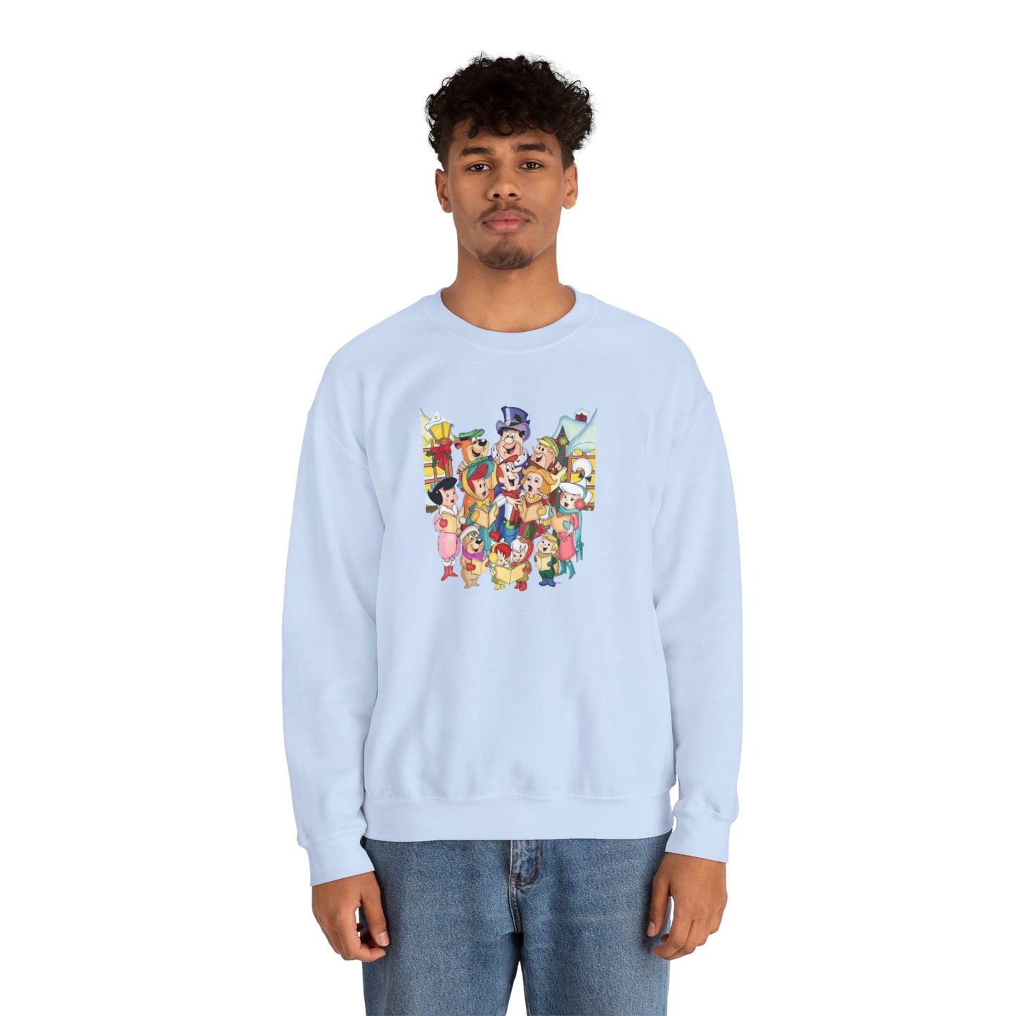 Vintage Cartoon Christmas Unisex Heavy Blend™ Crewneck Sweatshirt