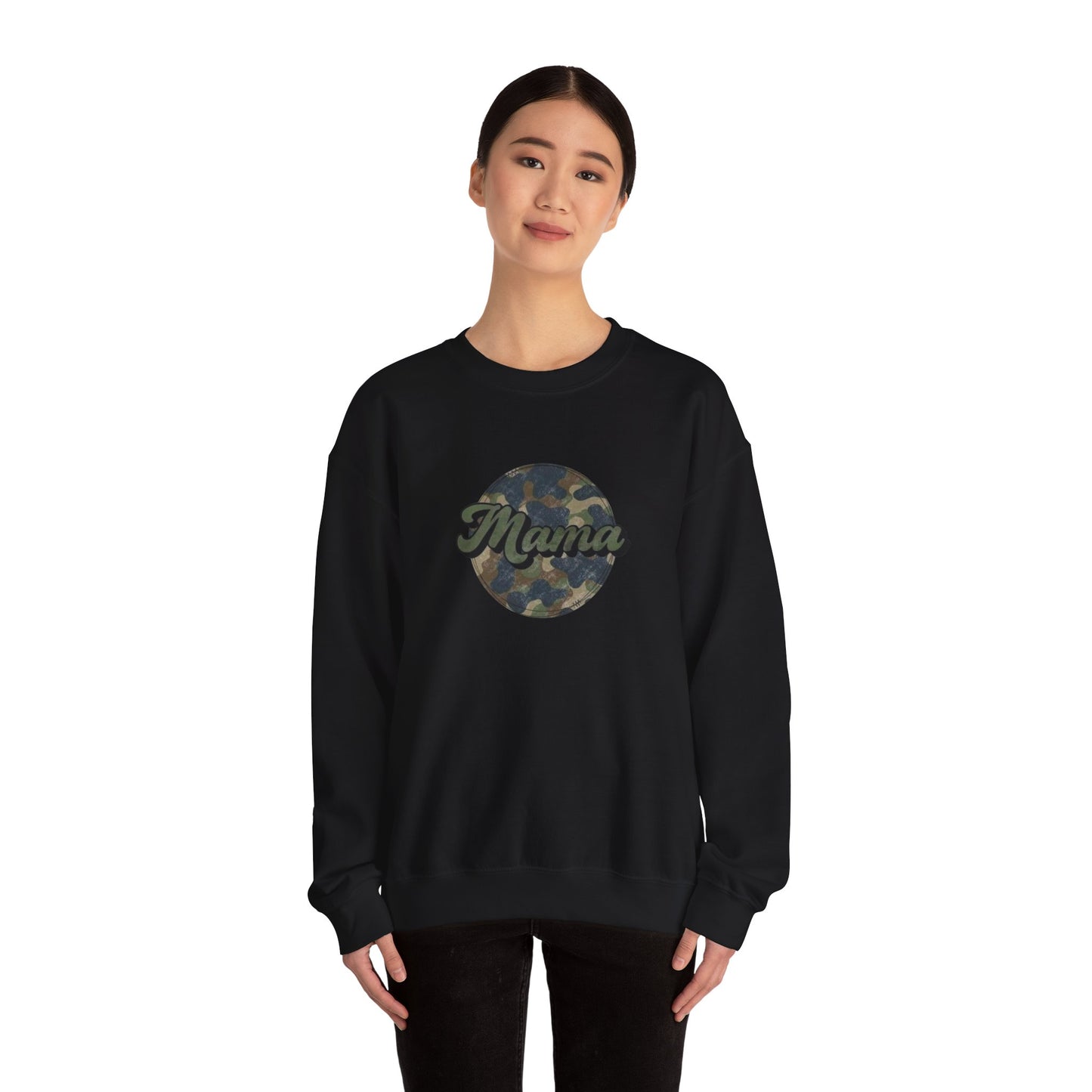 Mama Camo Heavy Blend™ Crewneck Sweatshirt