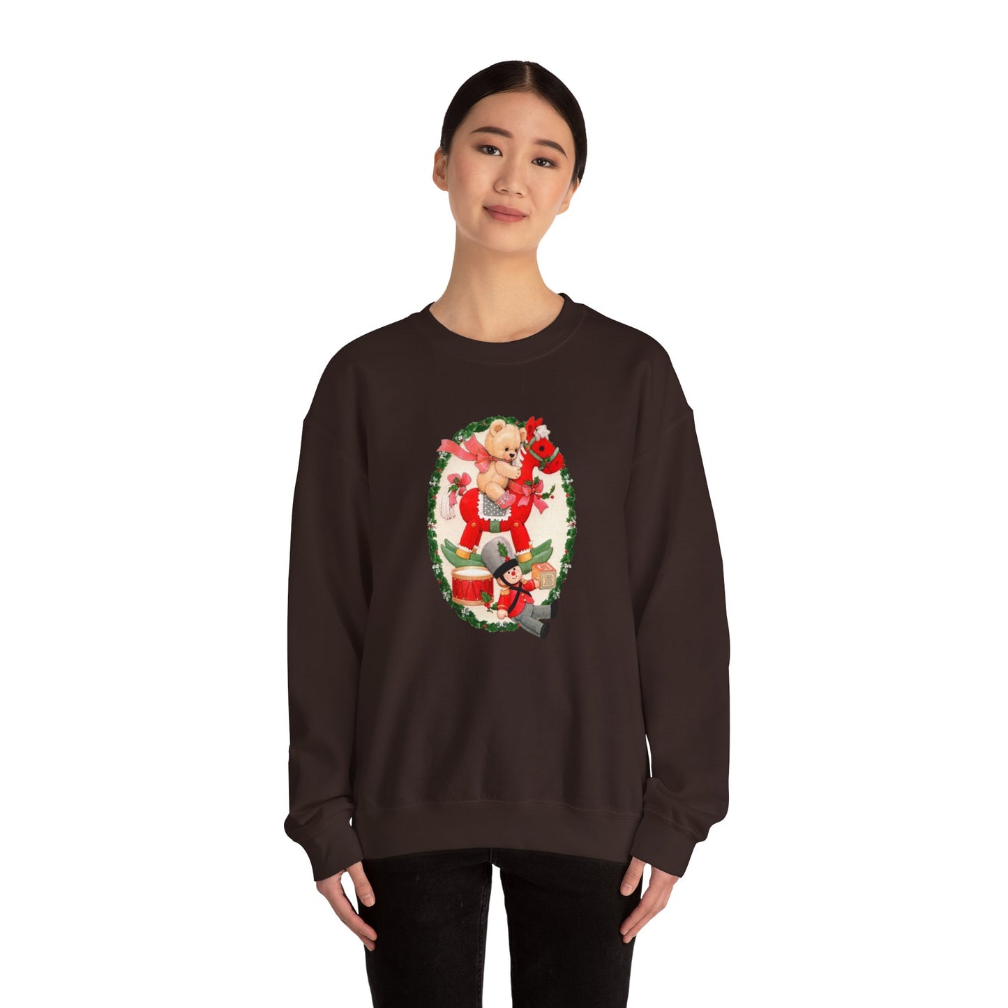 Vintage Christmas Toys Unisex Heavy Blend™ Crewneck Sweatshirt