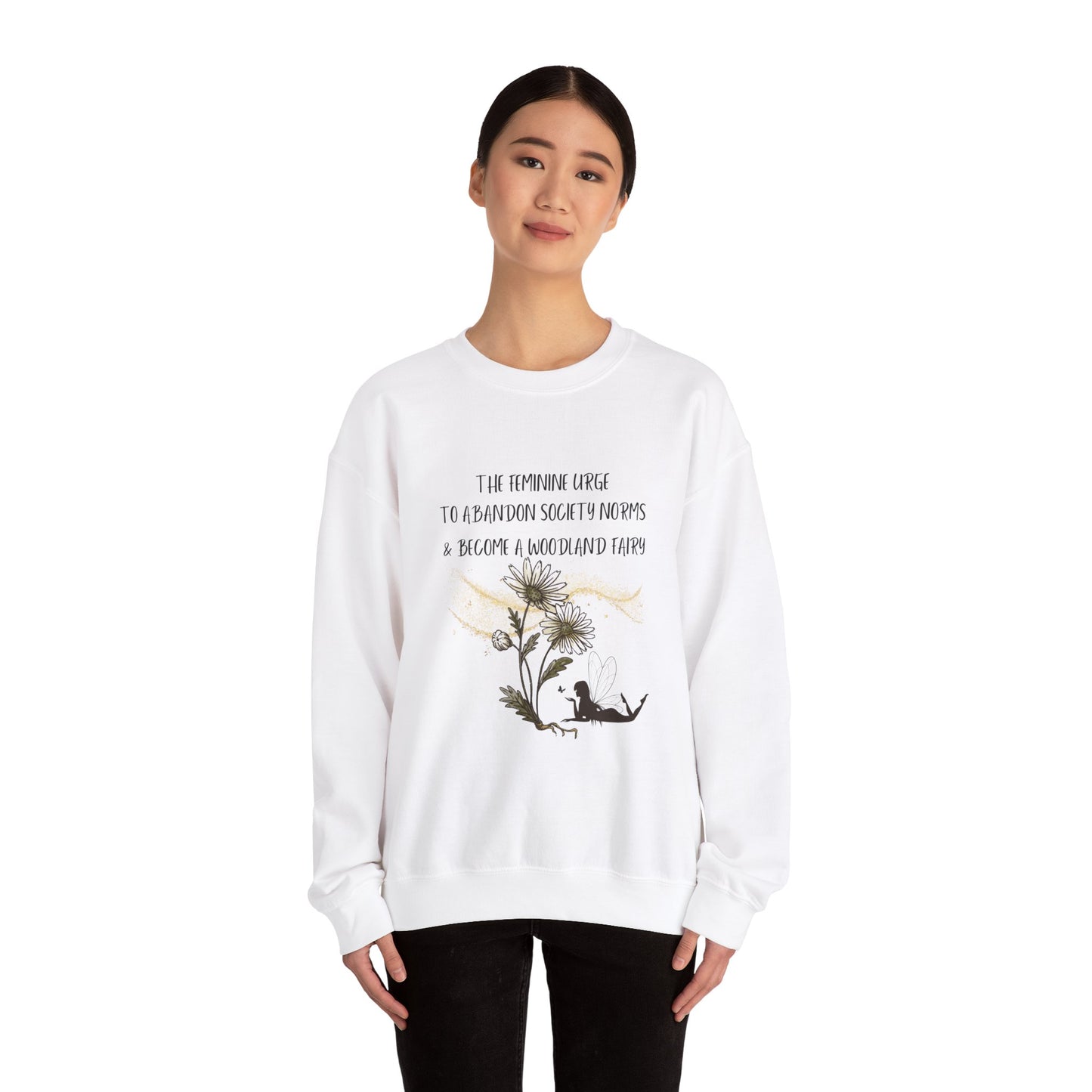 Woodland Fairy Unisex Heavy Blend™ Crewneck Sweatshirt