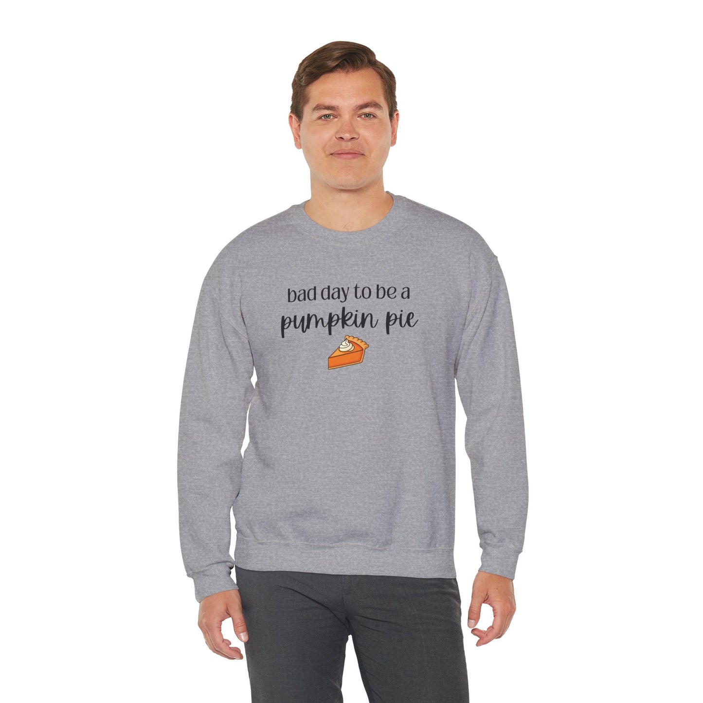 Bad Day to be a Pumpkin Pie Unisex Heavy Blend™ Crewneck Sweatshirt
