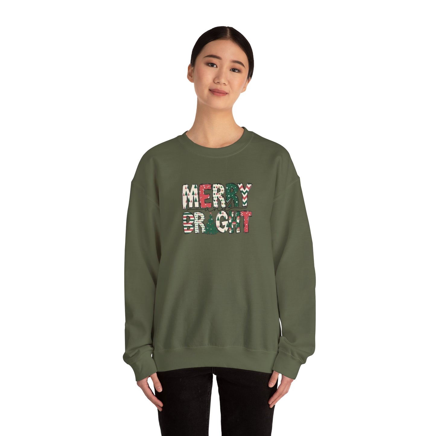 Merry & Bright Unisex Heavy Blend™ Crewneck Sweatshirt