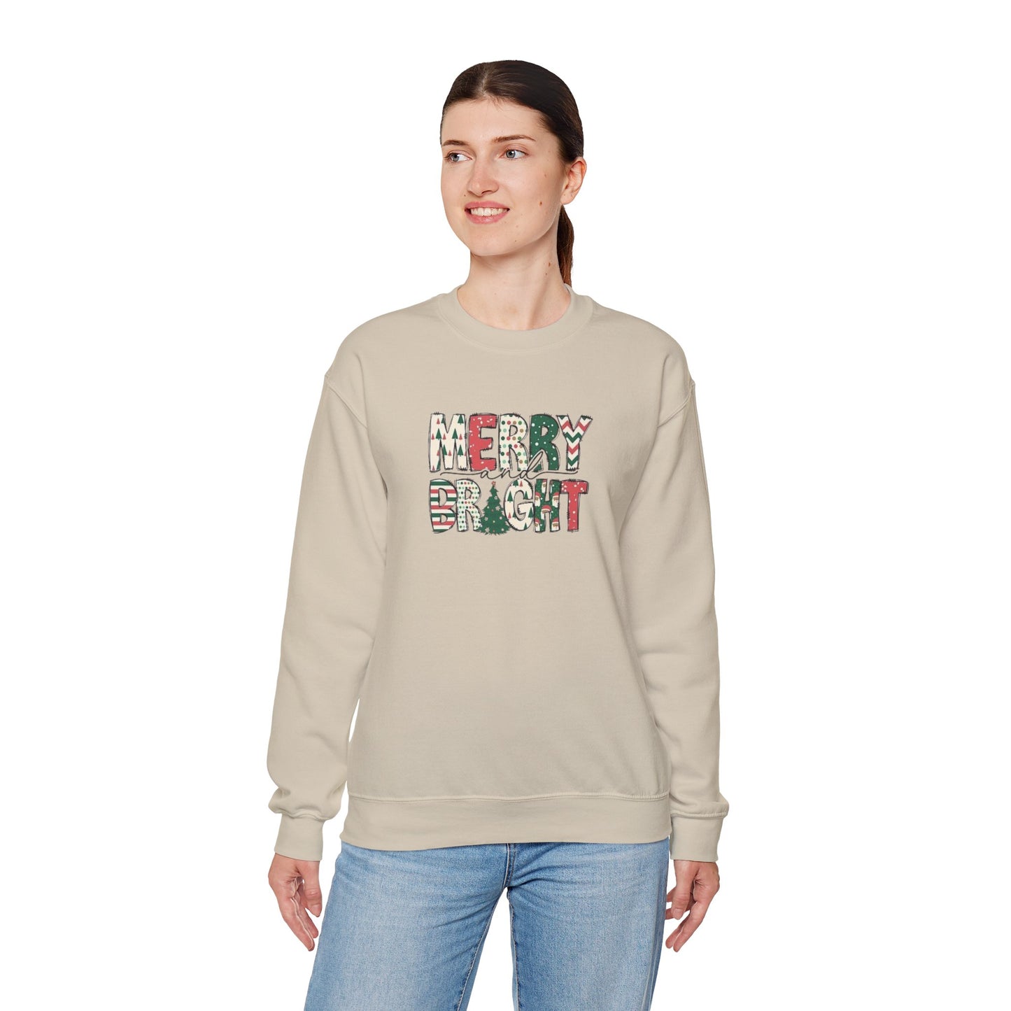 Merry & Bright Unisex Heavy Blend™ Crewneck Sweatshirt