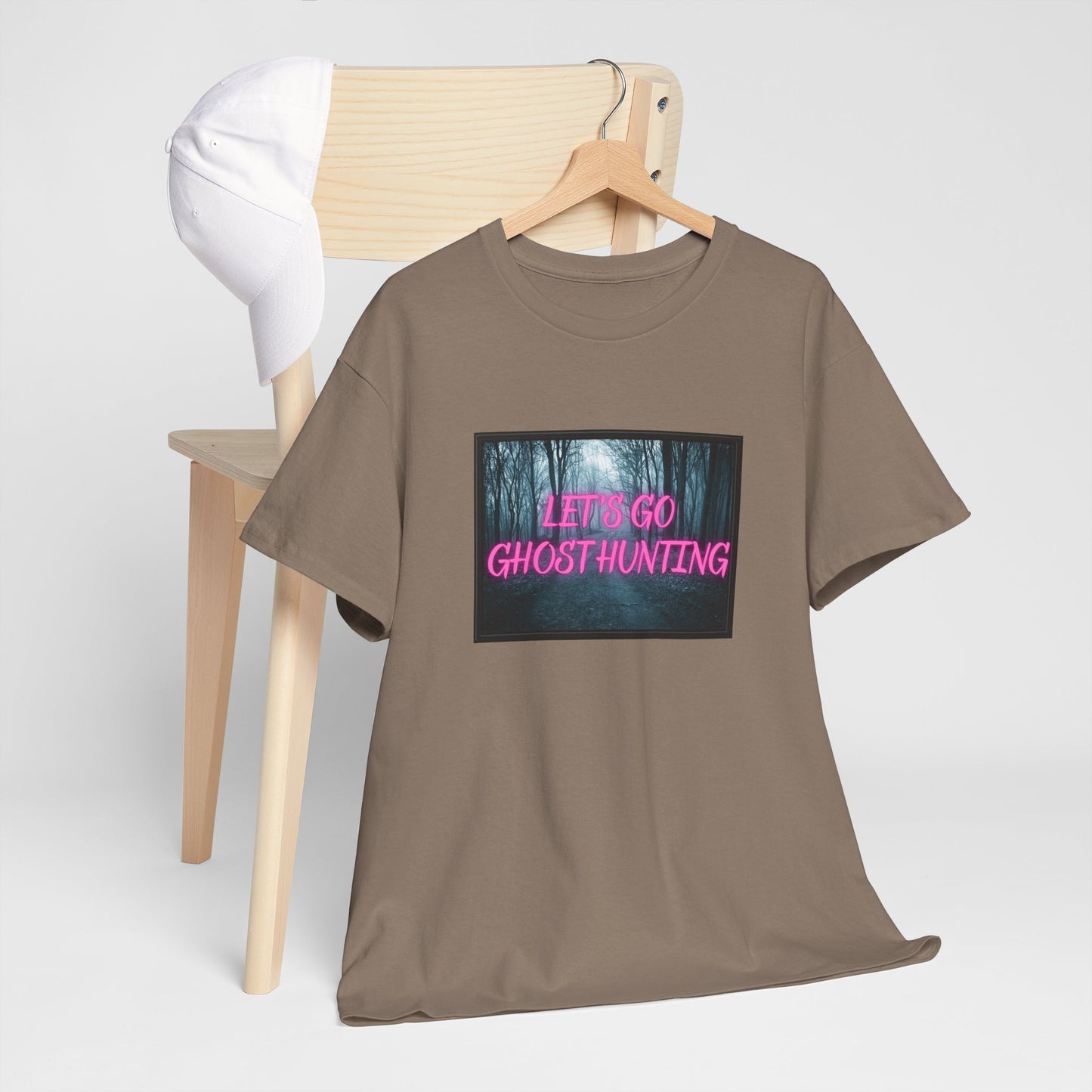 Let's Go Ghost Hunting Unisex Heavy Cotton Tee