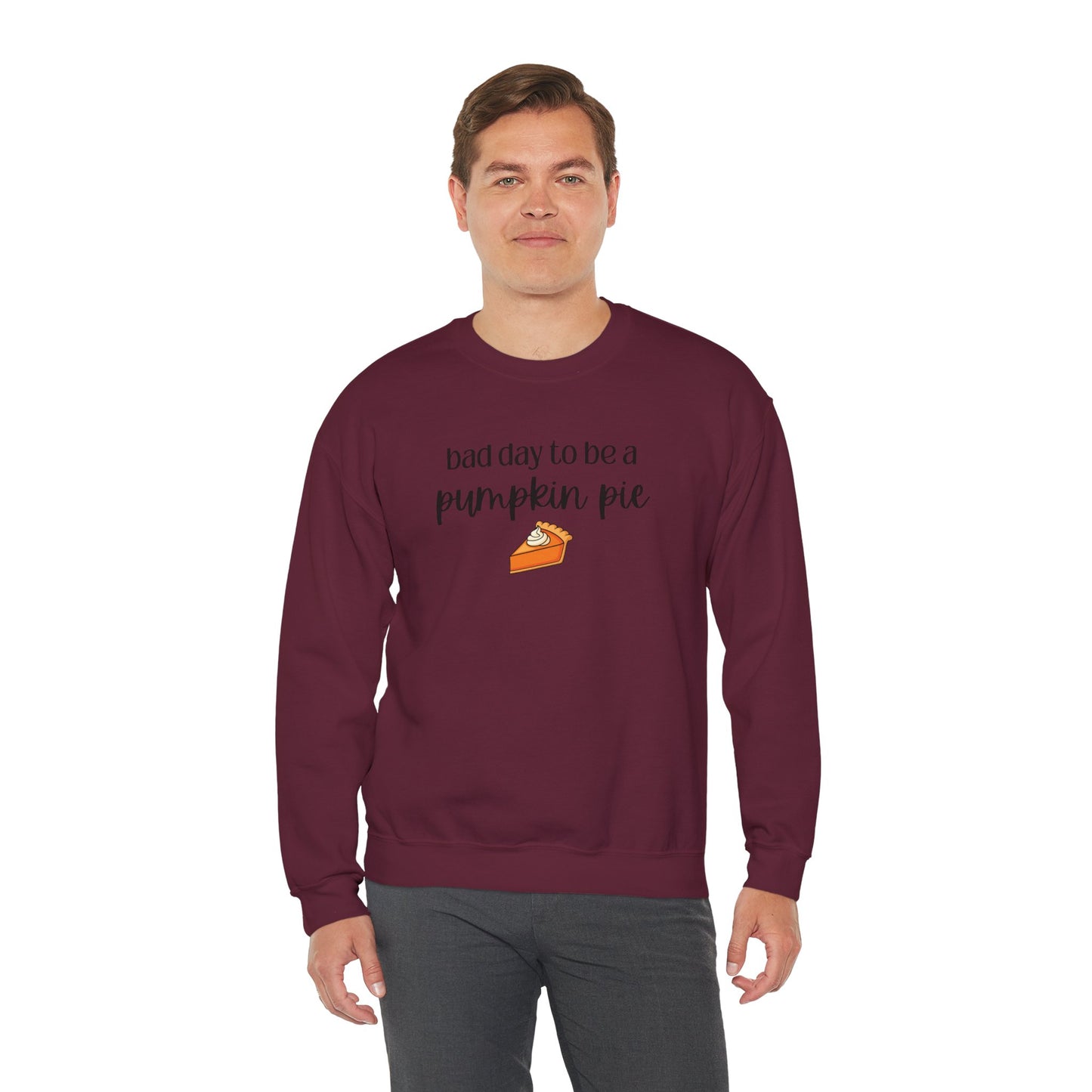 Bad Day to be a Pumpkin Pie Unisex Heavy Blend™ Crewneck Sweatshirt