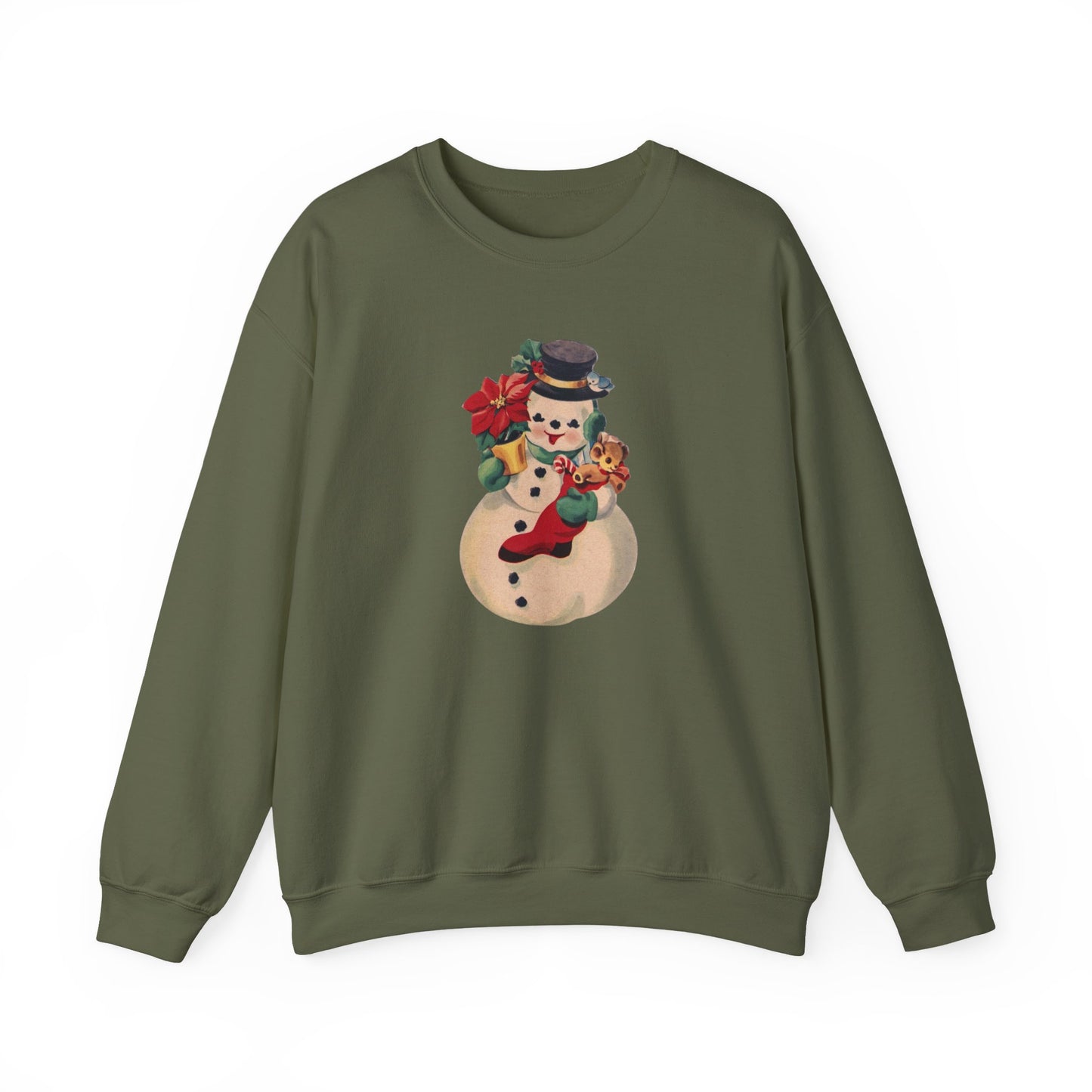 Vintage Snowman Unisex Heavy Blend™ Crewneck Sweatshirt