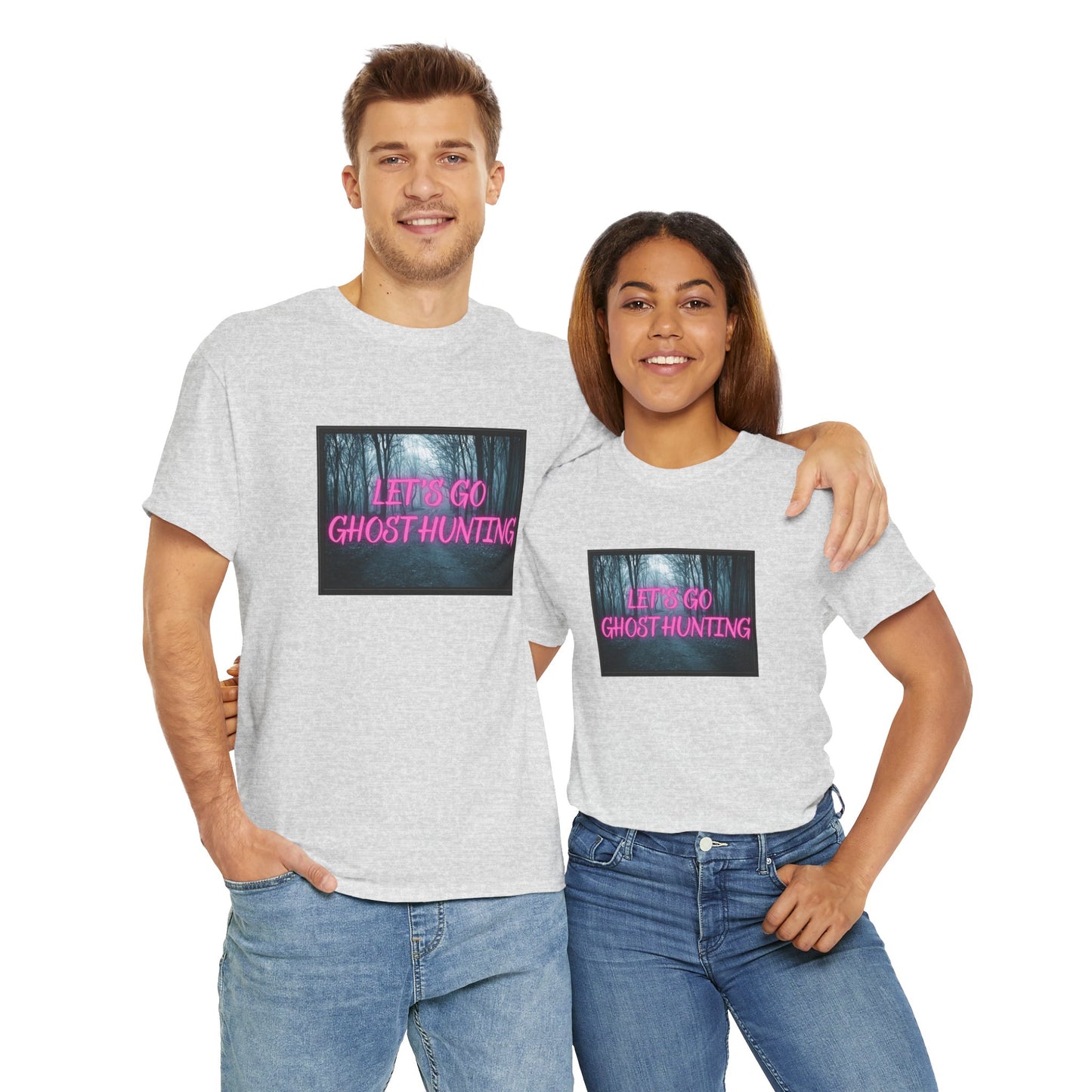 Let's Go Ghost Hunting Unisex Heavy Cotton Tee