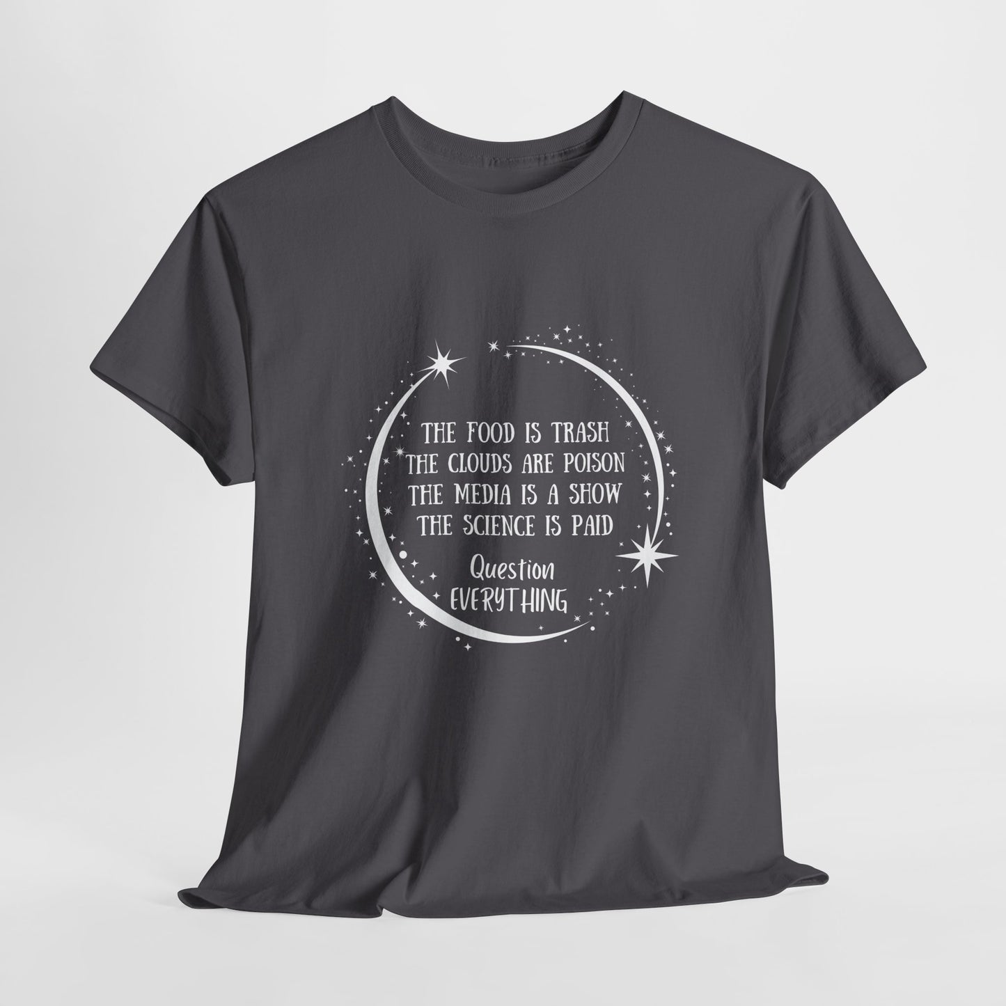 Question Everything Unisex Heavy Cotton Tee