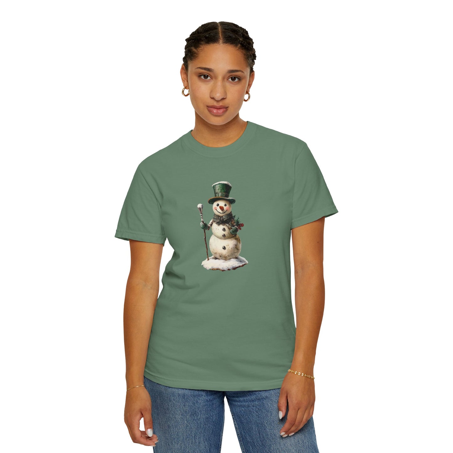 Snowman Unisex Garment-Dyed T-shirt