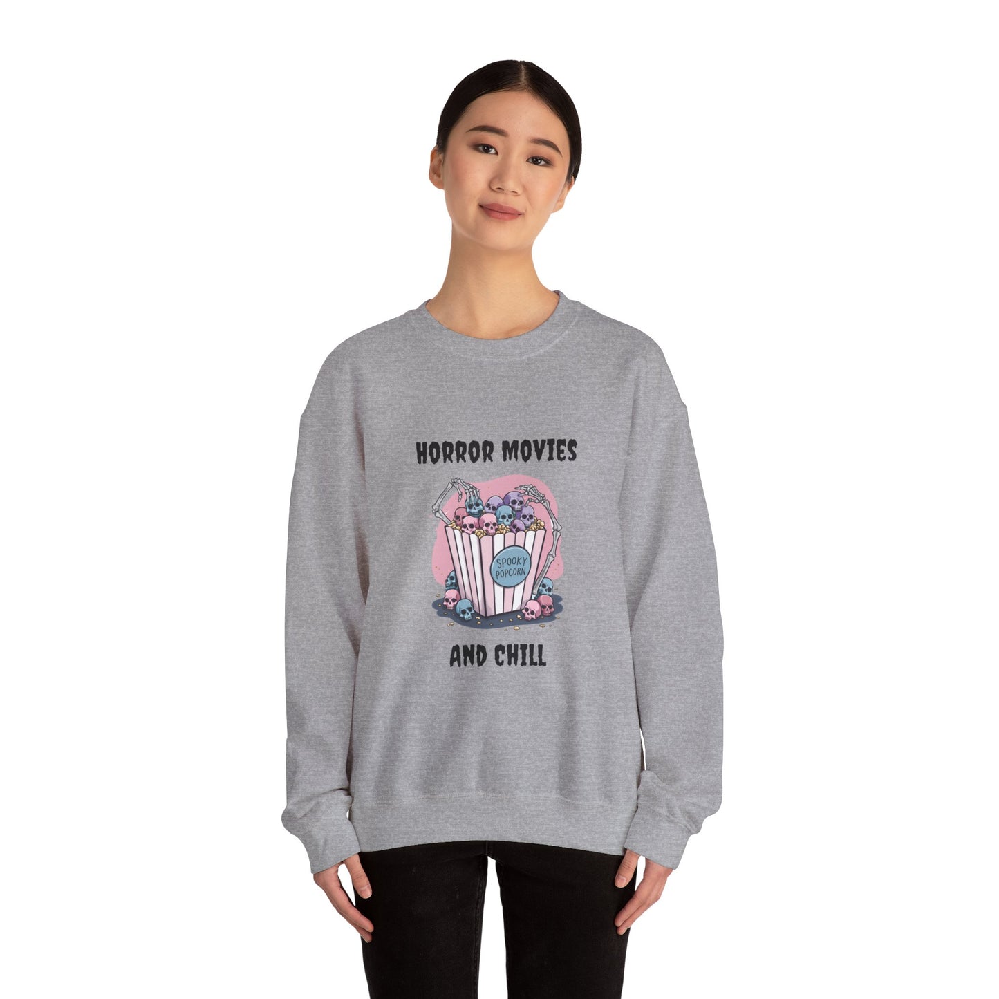 Horror Movies & Chill Unisex Heavy Blend™ Crewneck Sweatshirt