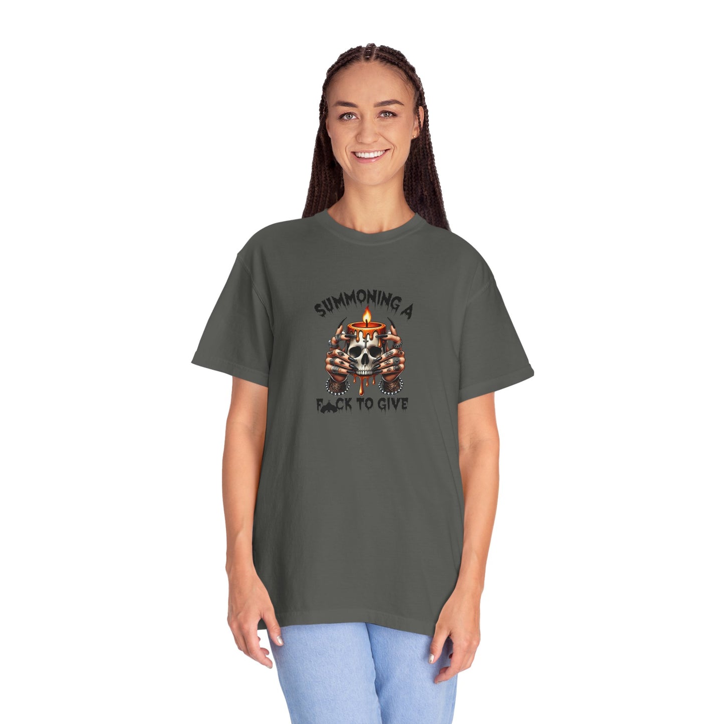 Summoning a F To Give Unisex Garment-Dyed T-shirt