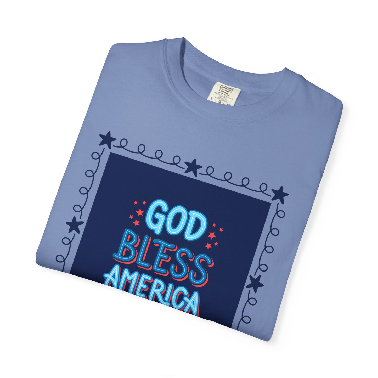 4th of July Unisex Garment-Dyed T-shirt