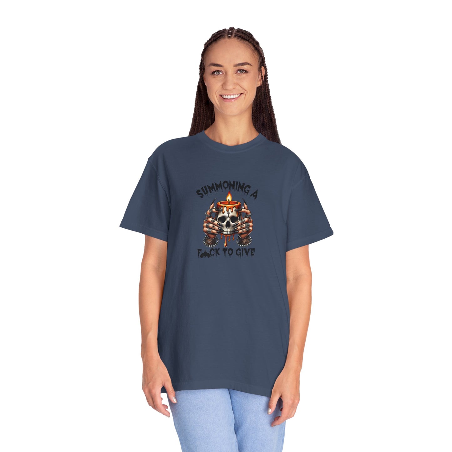 Summoning a F To Give Unisex Garment-Dyed T-shirt