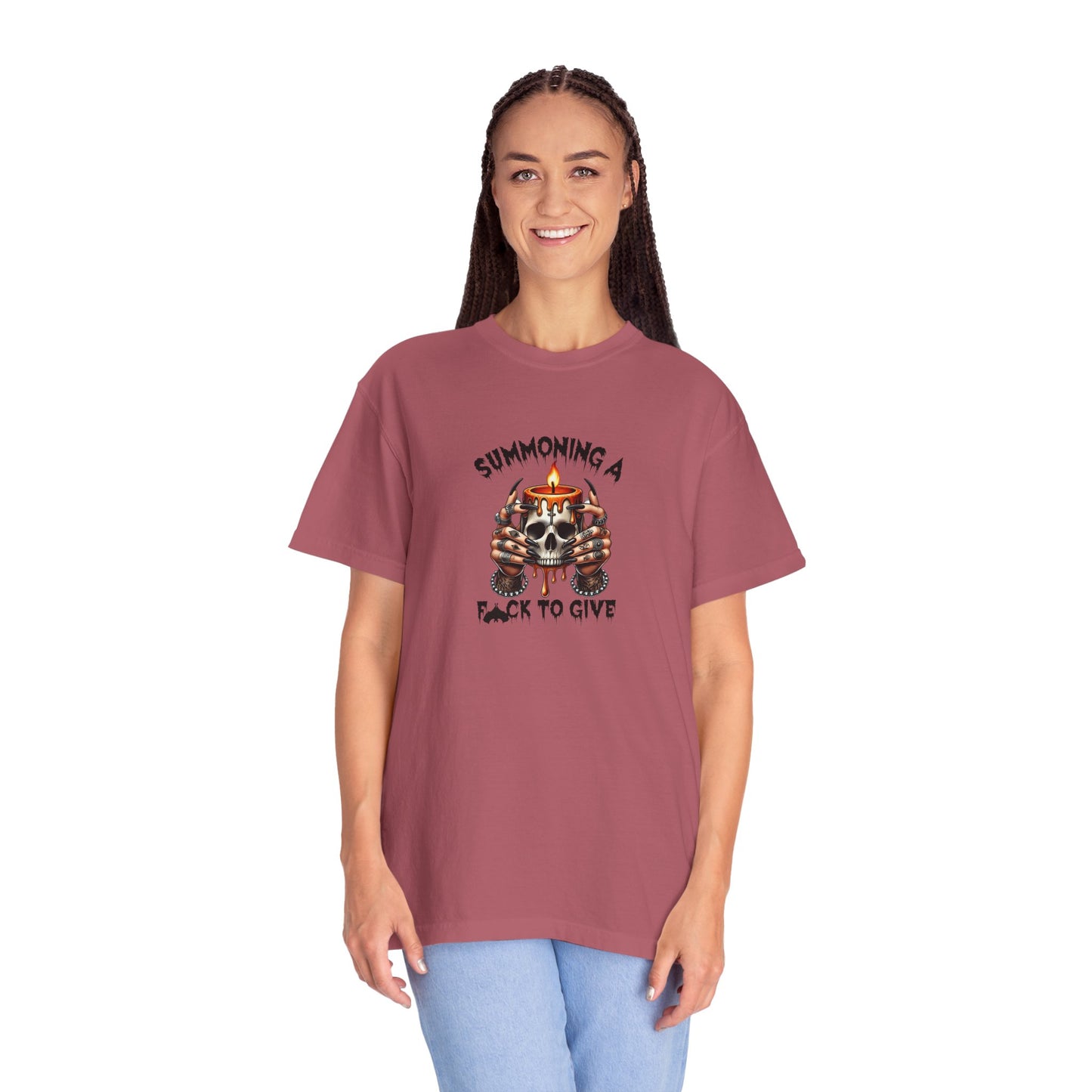 Summoning a F To Give Unisex Garment-Dyed T-shirt