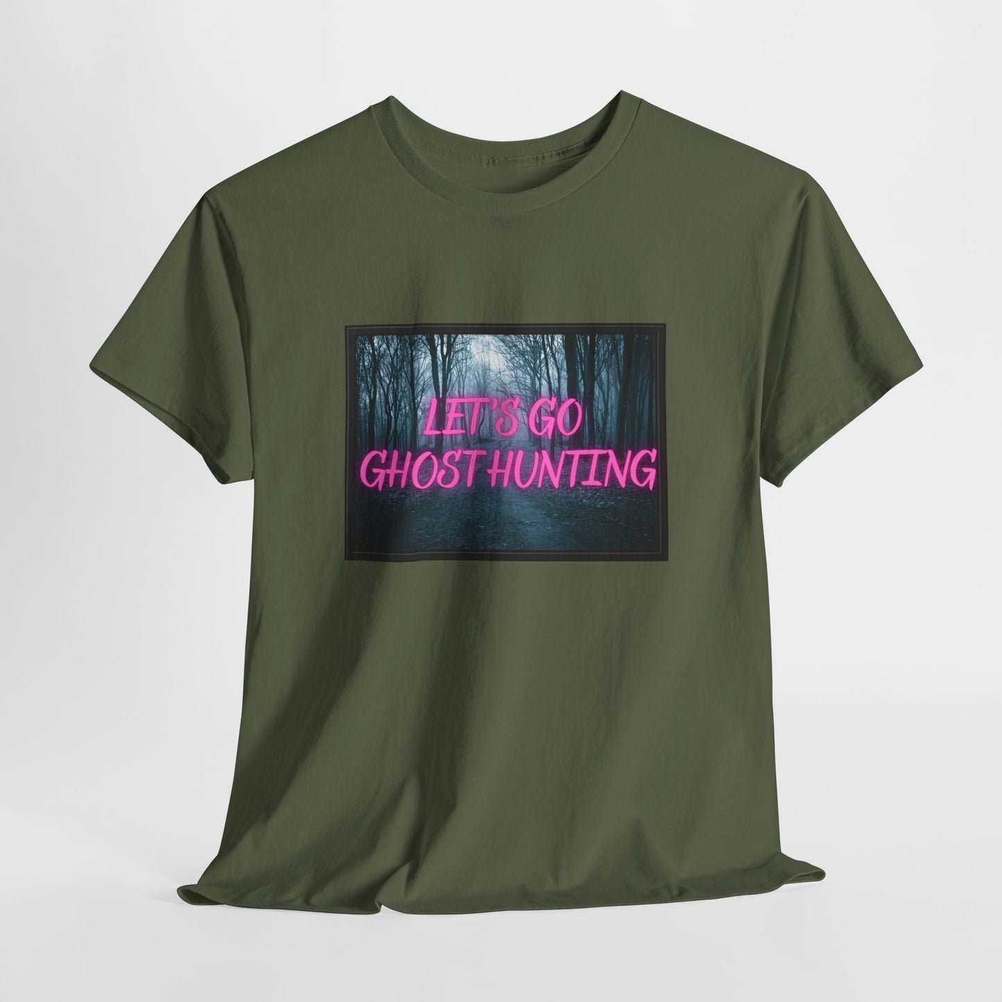 Let's Go Ghost Hunting Unisex Heavy Cotton Tee