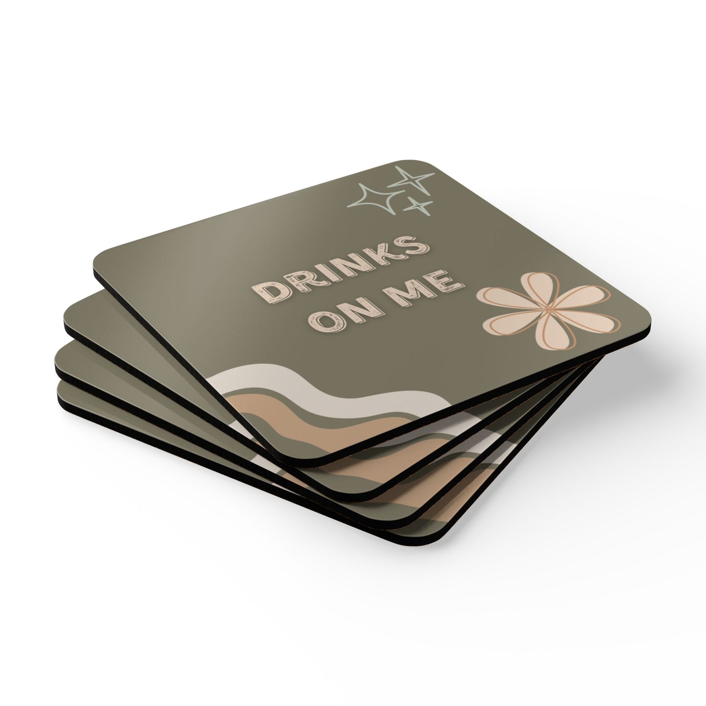 Corkwood Coaster Set