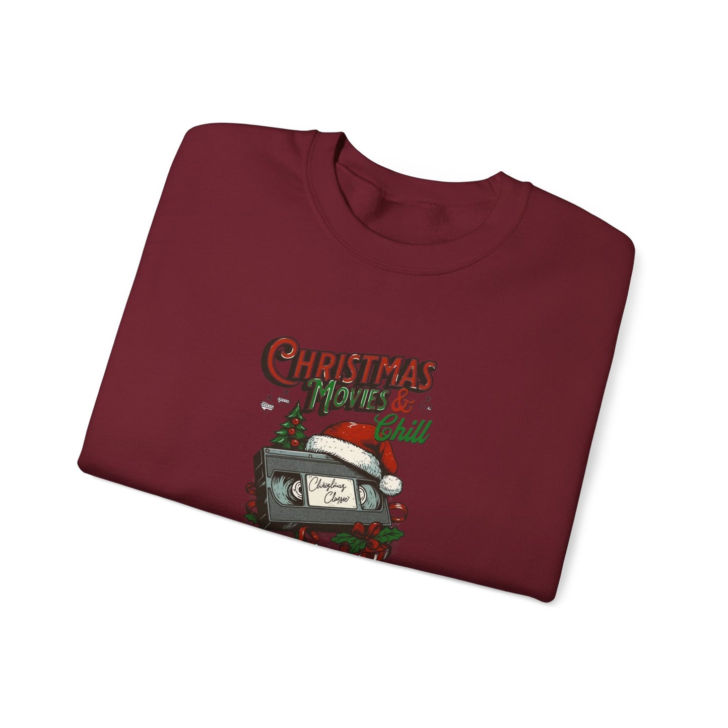 Christmas Movies & Chill Heavy Blend™ Crewneck Sweatshirt