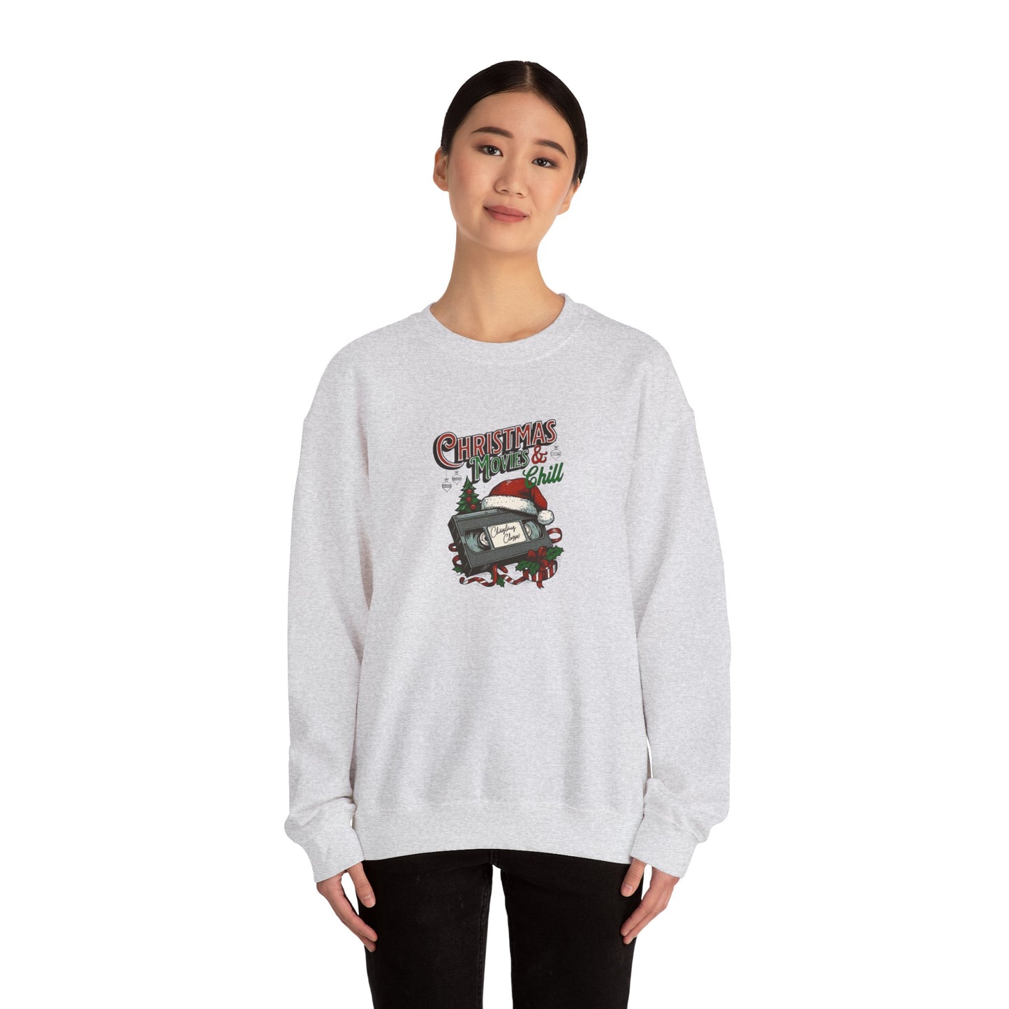 Christmas Movies & Chill Heavy Blend™ Crewneck Sweatshirt