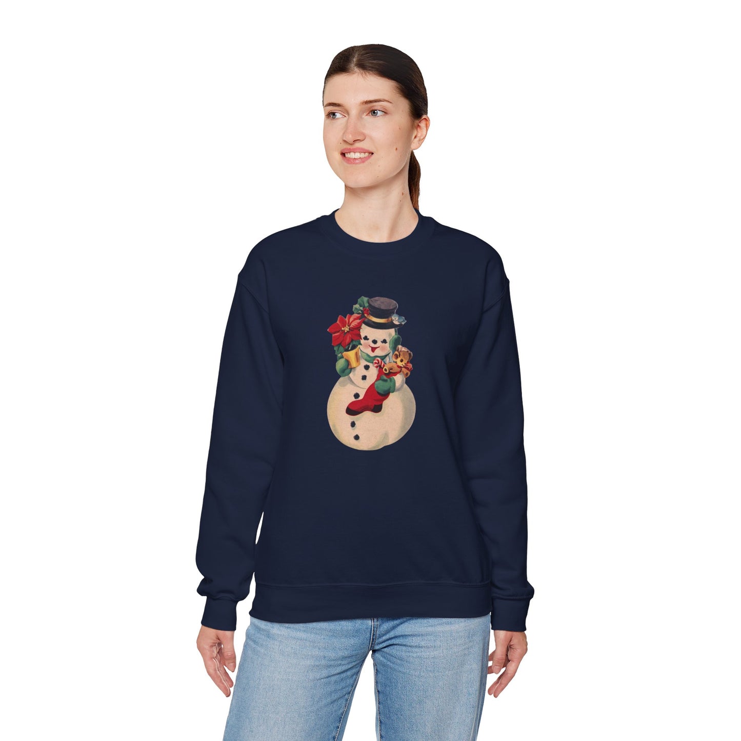Vintage Snowman Unisex Heavy Blend™ Crewneck Sweatshirt