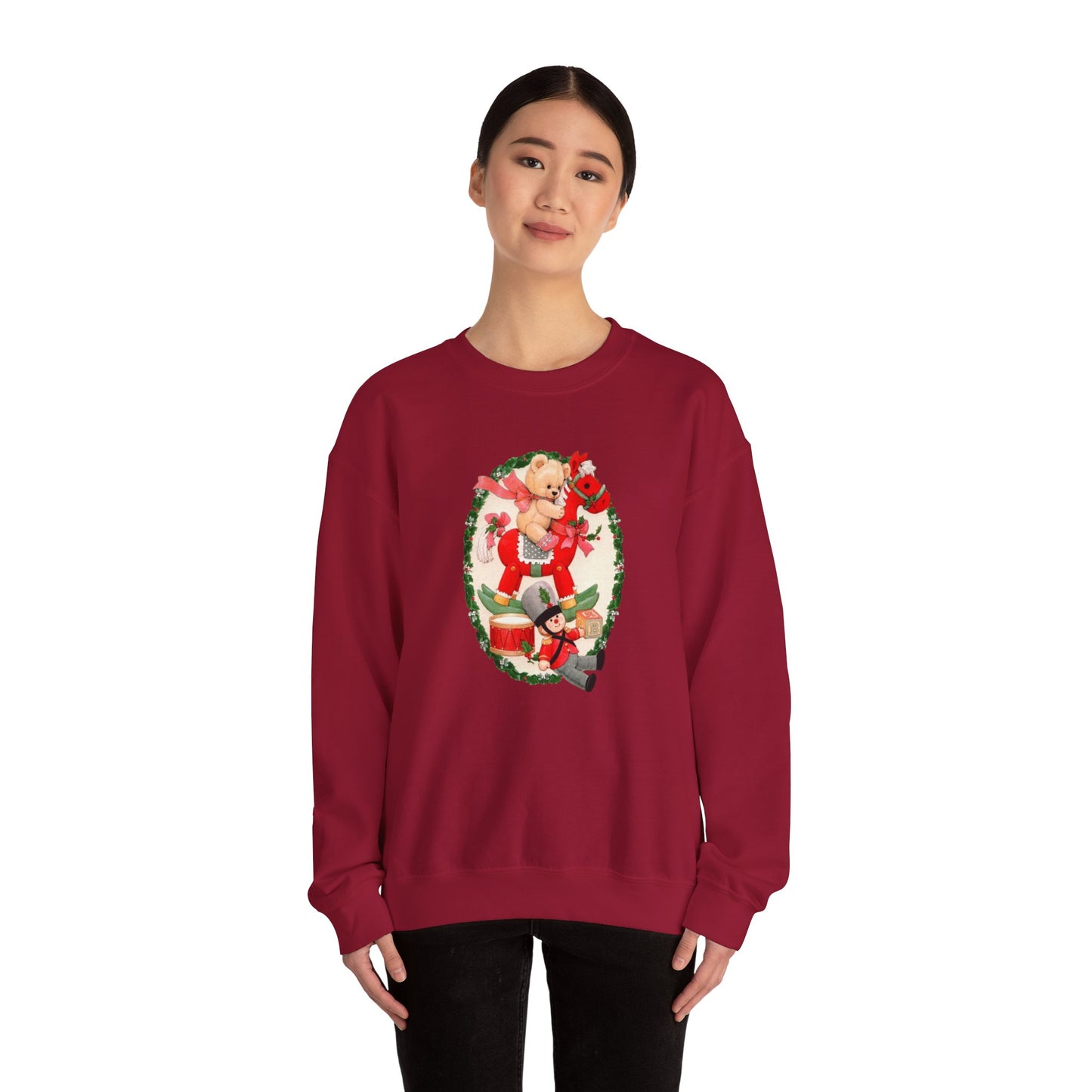 Vintage Christmas Toys Unisex Heavy Blend™ Crewneck Sweatshirt