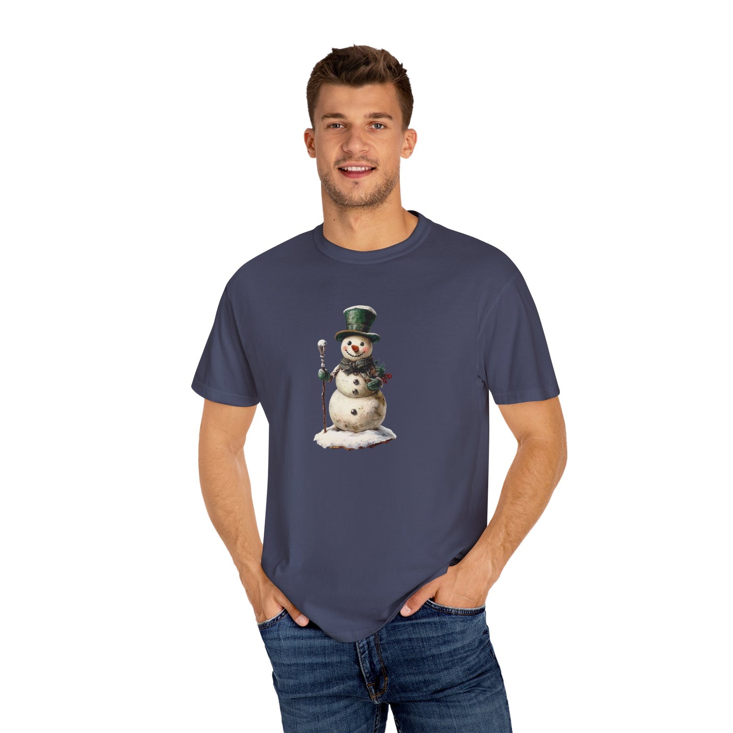 Snowman Unisex Garment-Dyed T-shirt