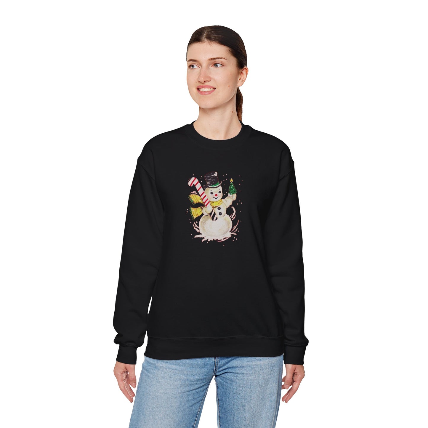 Vintage Snowman Unisex Heavy Blend™ Crewneck Sweatshirt