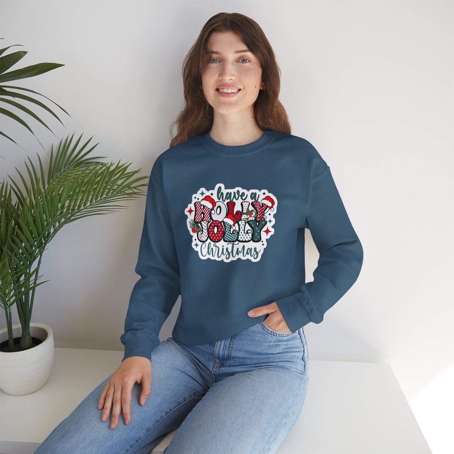 Have a Holly Jolly Christmas Heavy Blend™ Crewneck Sweatshirt