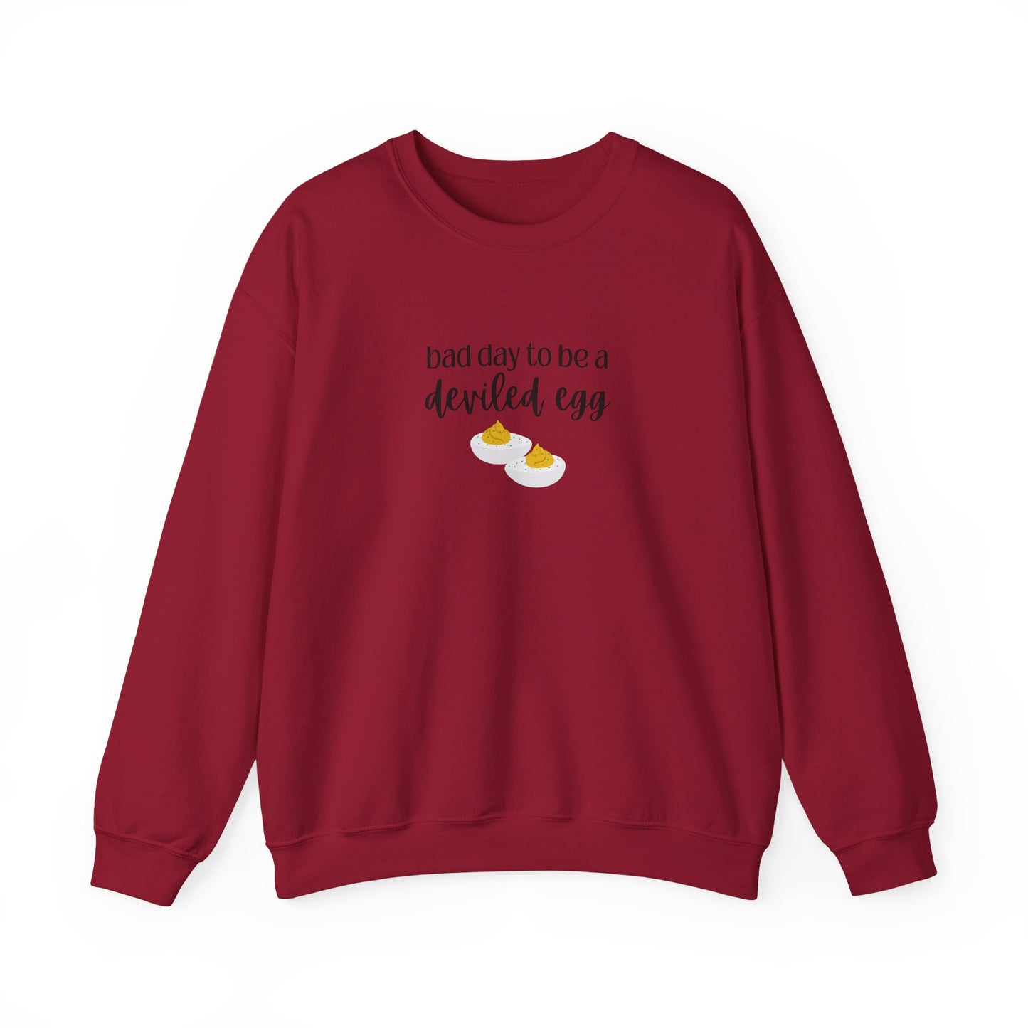 Bad Day to be a Deviled Egg Unisex Heavy Blend™ Crewneck Sweatshirt