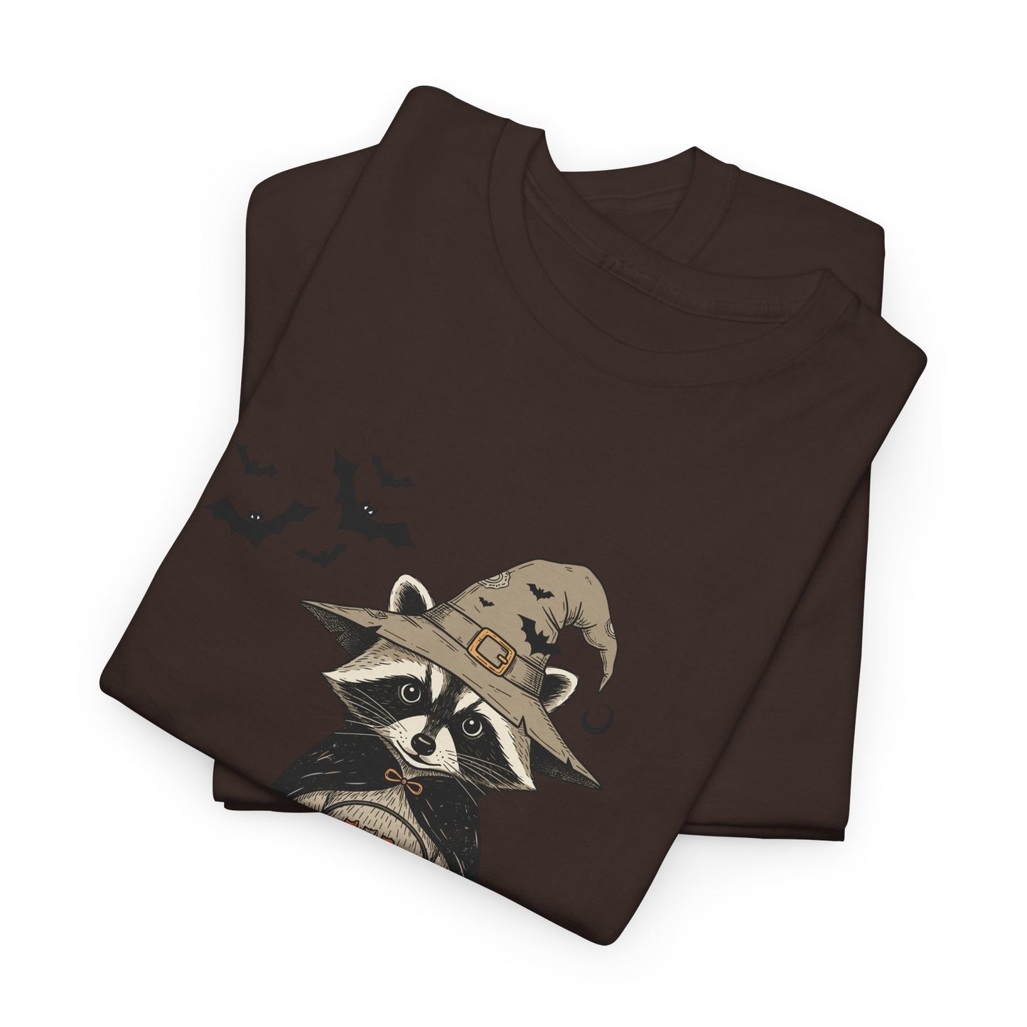 Halloween Raccoon Unisex Heavy Cotton Tee