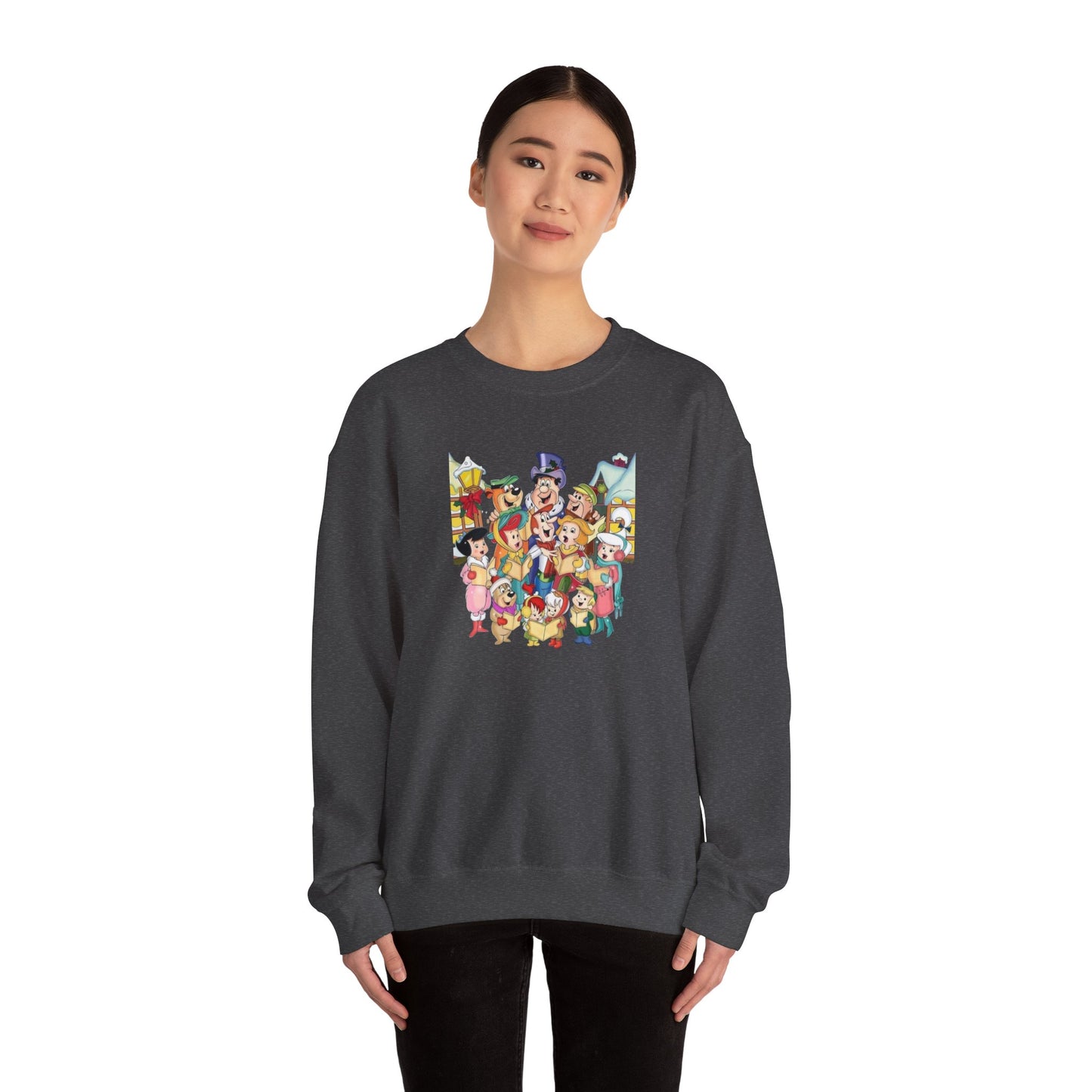 Vintage Cartoon Christmas Unisex Heavy Blend™ Crewneck Sweatshirt