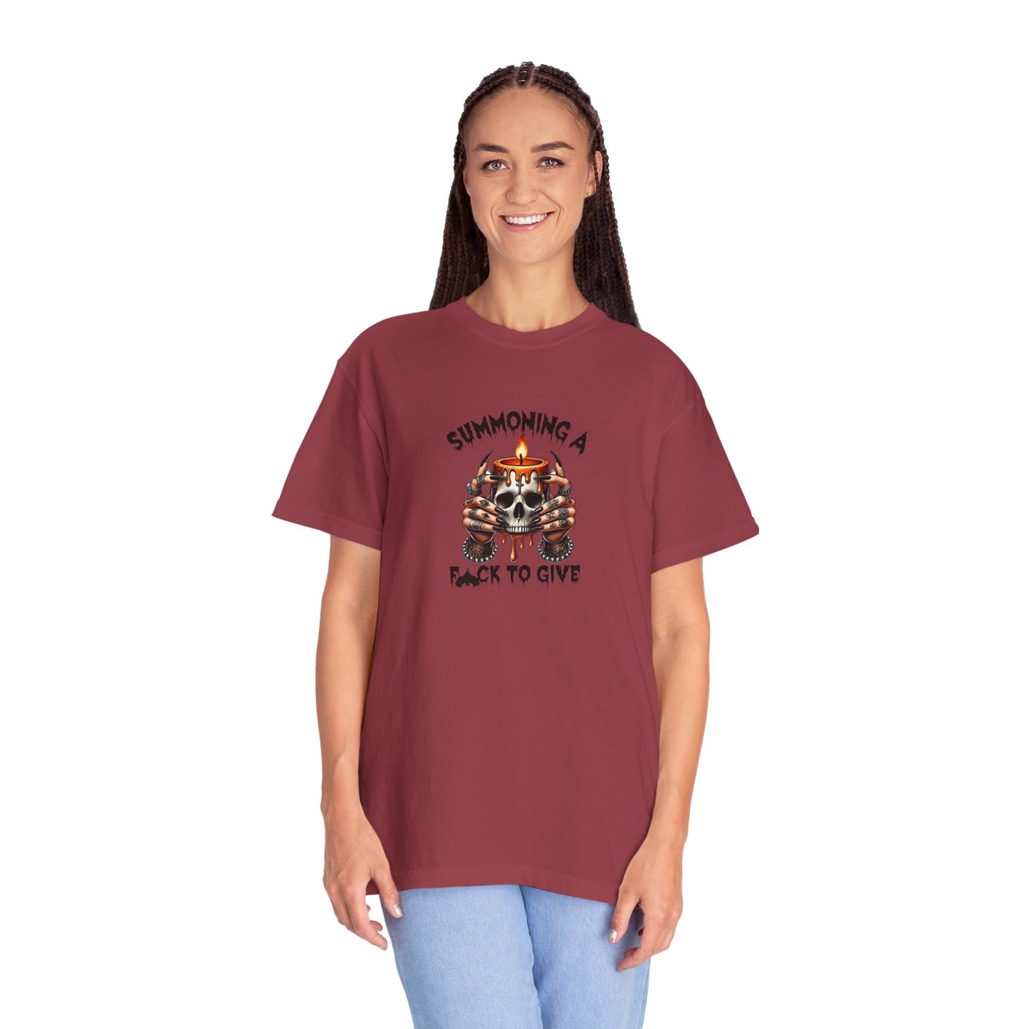 Summoning a F To Give Unisex Garment-Dyed T-shirt