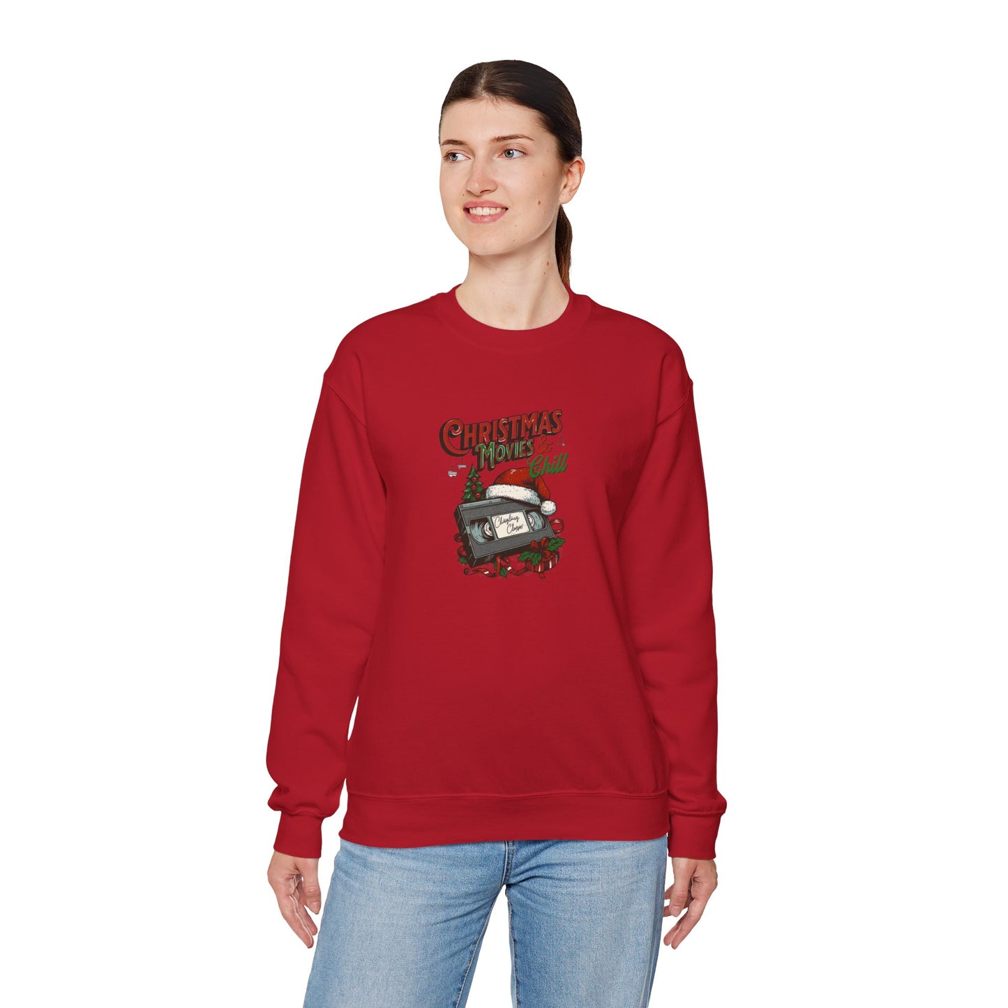 Christmas Movies & Chill Heavy Blend™ Crewneck Sweatshirt