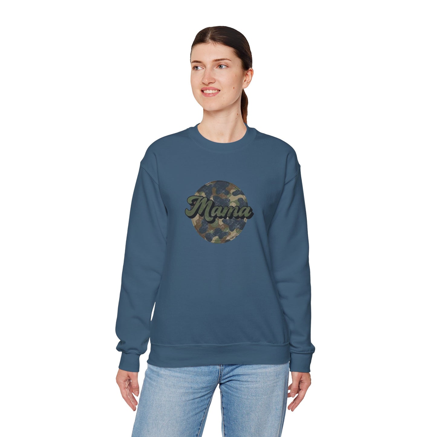 Mama Camo Heavy Blend™ Crewneck Sweatshirt