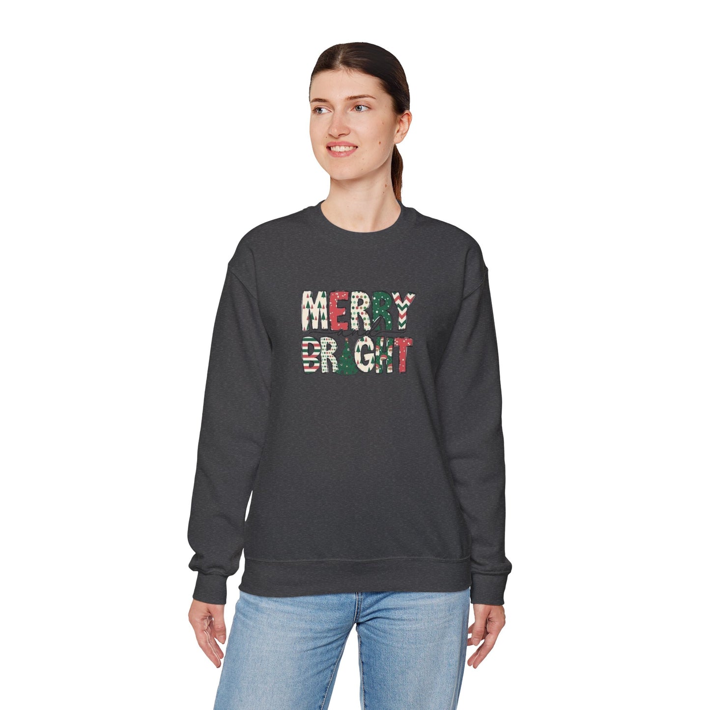 Merry & Bright Unisex Heavy Blend™ Crewneck Sweatshirt