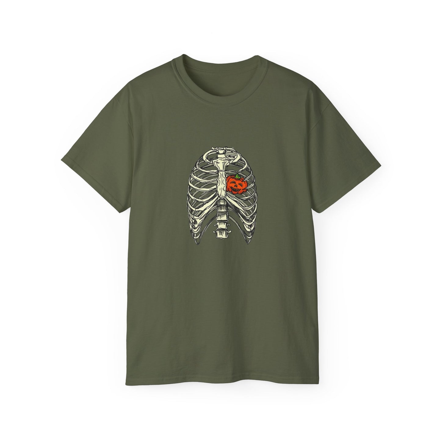 Pumpkin Rib Cage Unisex Ultra Cotton Tee