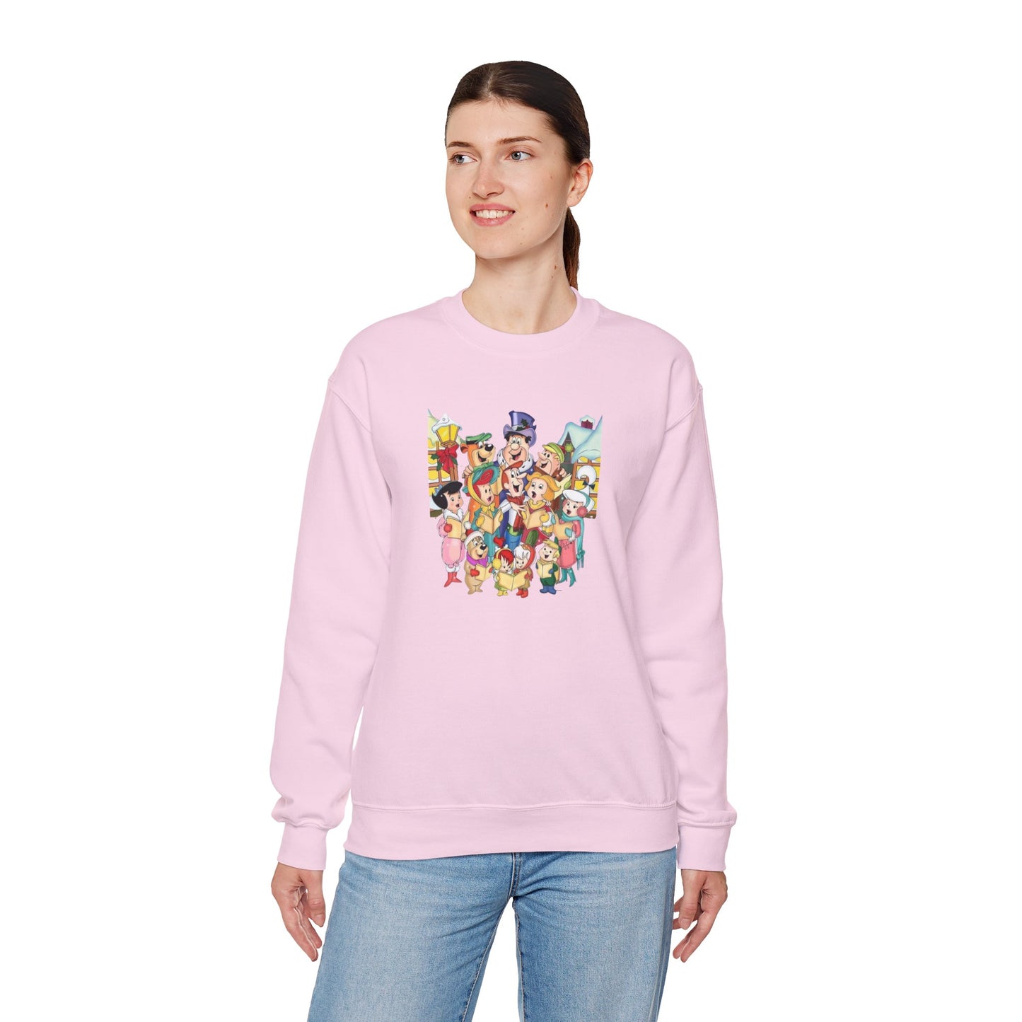 Vintage Cartoon Christmas Unisex Heavy Blend™ Crewneck Sweatshirt