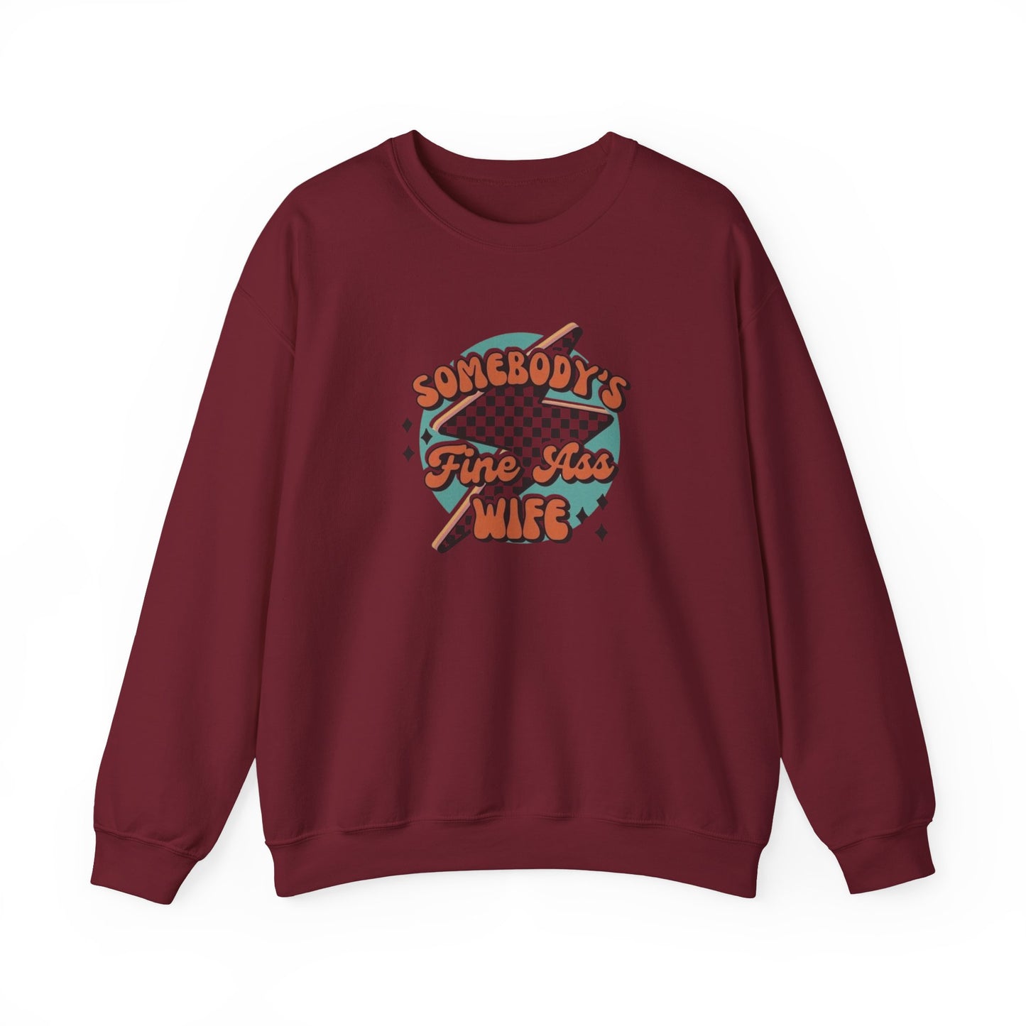 Somebody's Fine A** Wife Heavy Blend™ Crewneck Sweatshirt