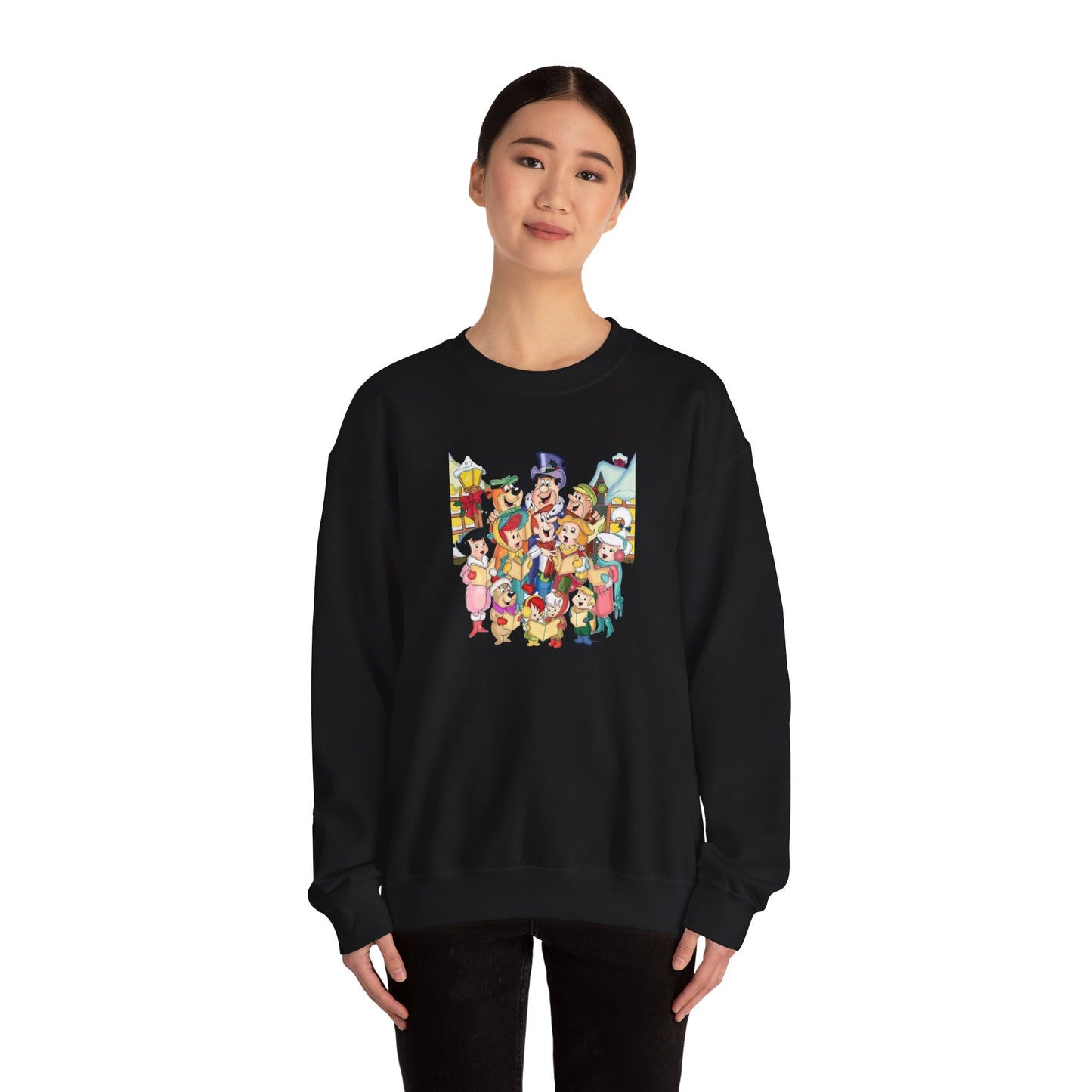 Vintage Cartoon Christmas Unisex Heavy Blend™ Crewneck Sweatshirt