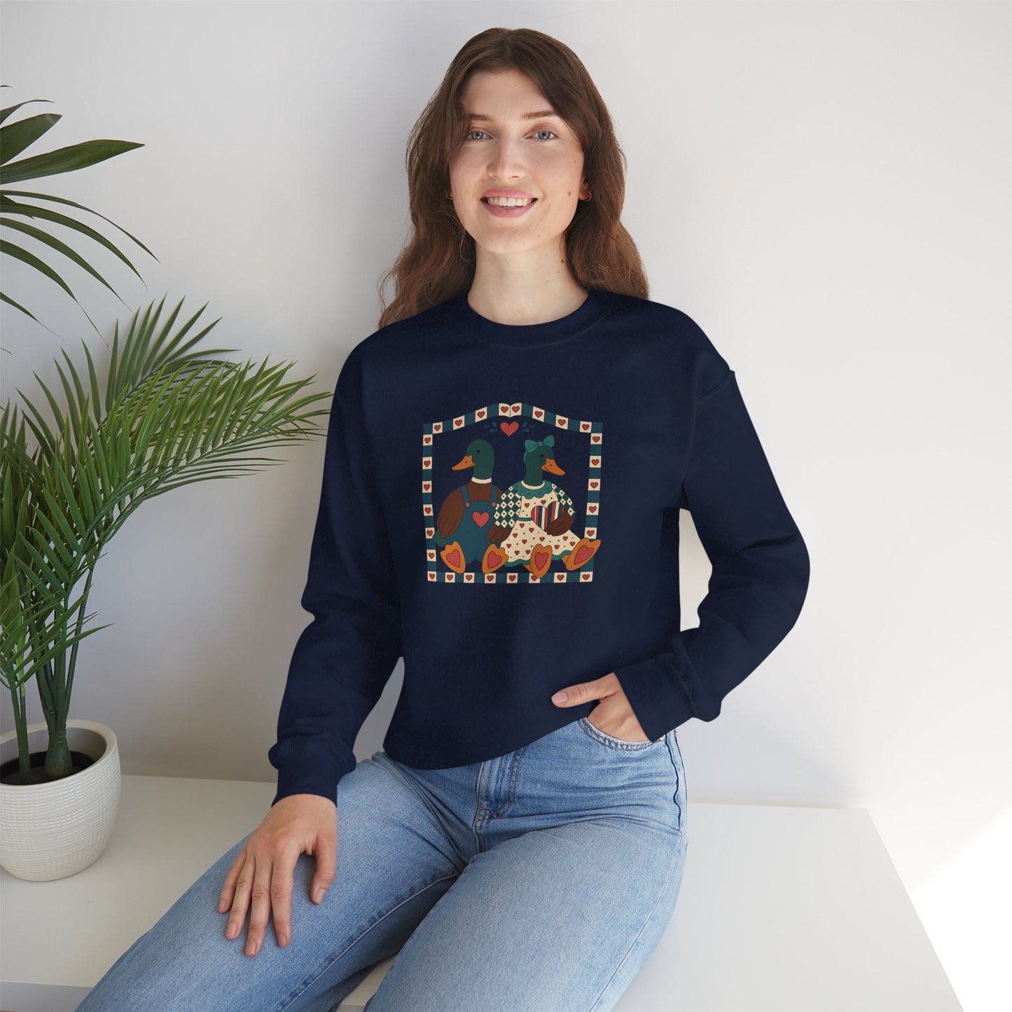 Vintage Geese Unisex Heavy Blend™ Crewneck Sweatshirt