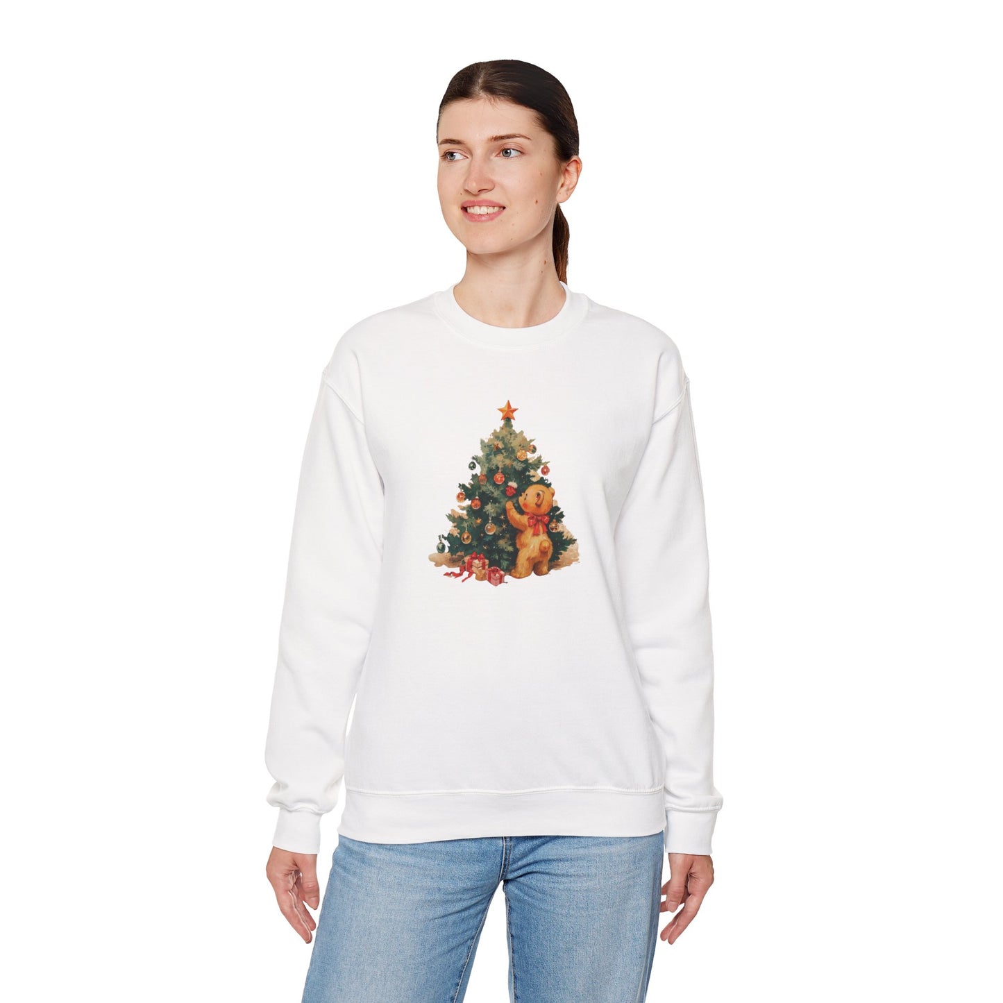 Vintage Christmas Heavy Blend™ Crewneck Sweatshirt