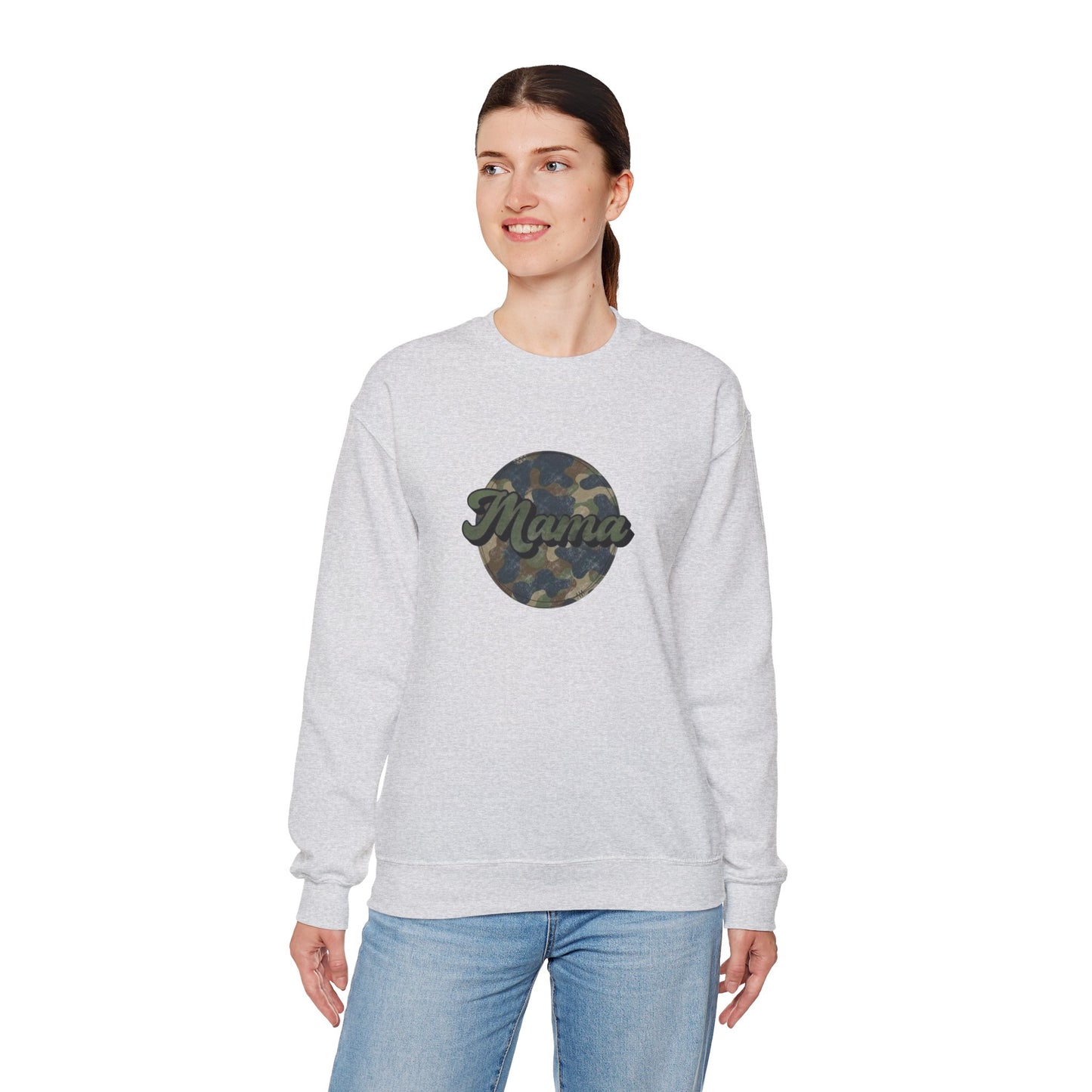 Mama Camo Heavy Blend™ Crewneck Sweatshirt