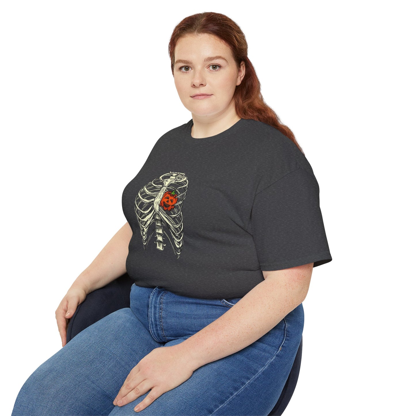 Pumpkin Rib Cage Unisex Ultra Cotton Tee