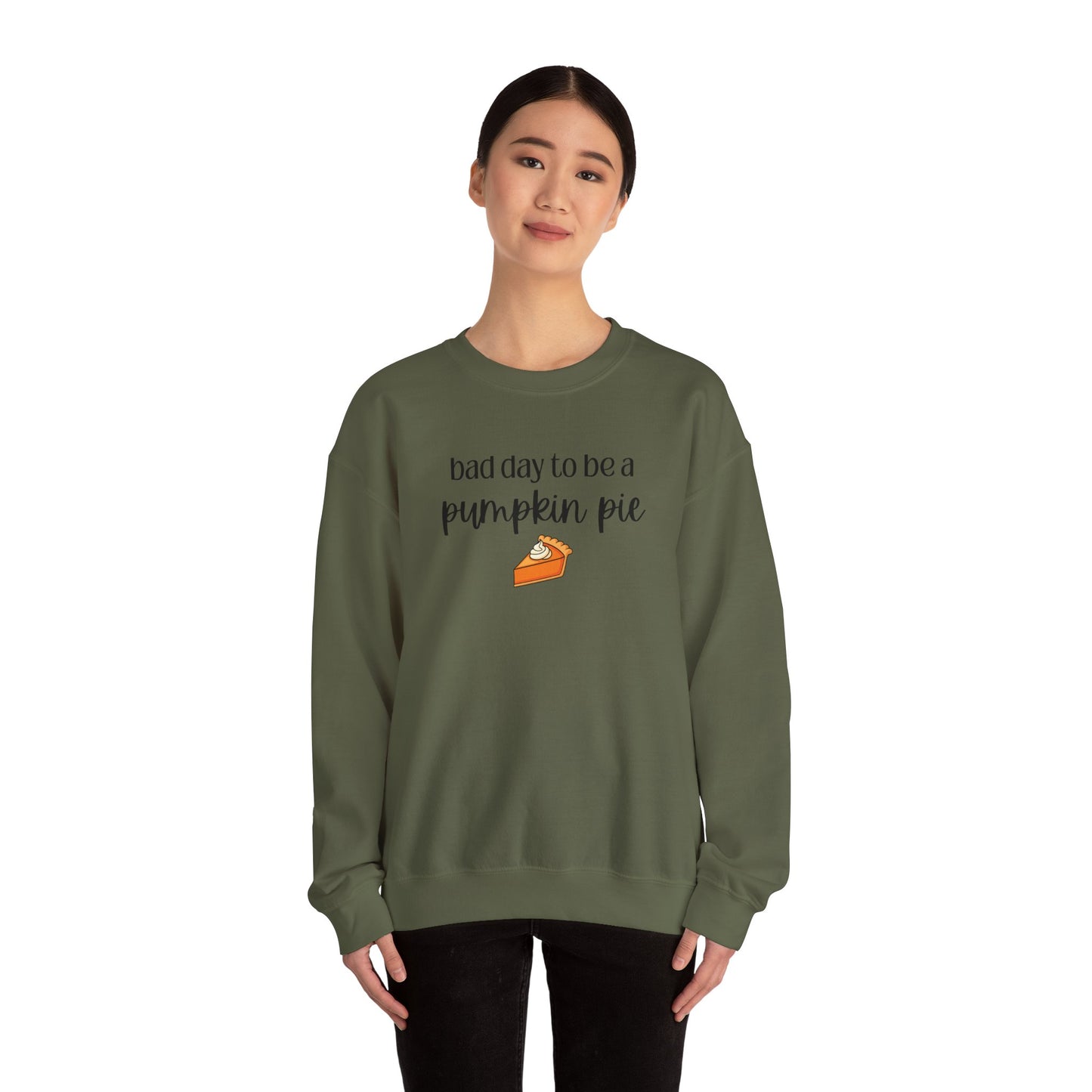 Bad Day to be a Pumpkin Pie Unisex Heavy Blend™ Crewneck Sweatshirt