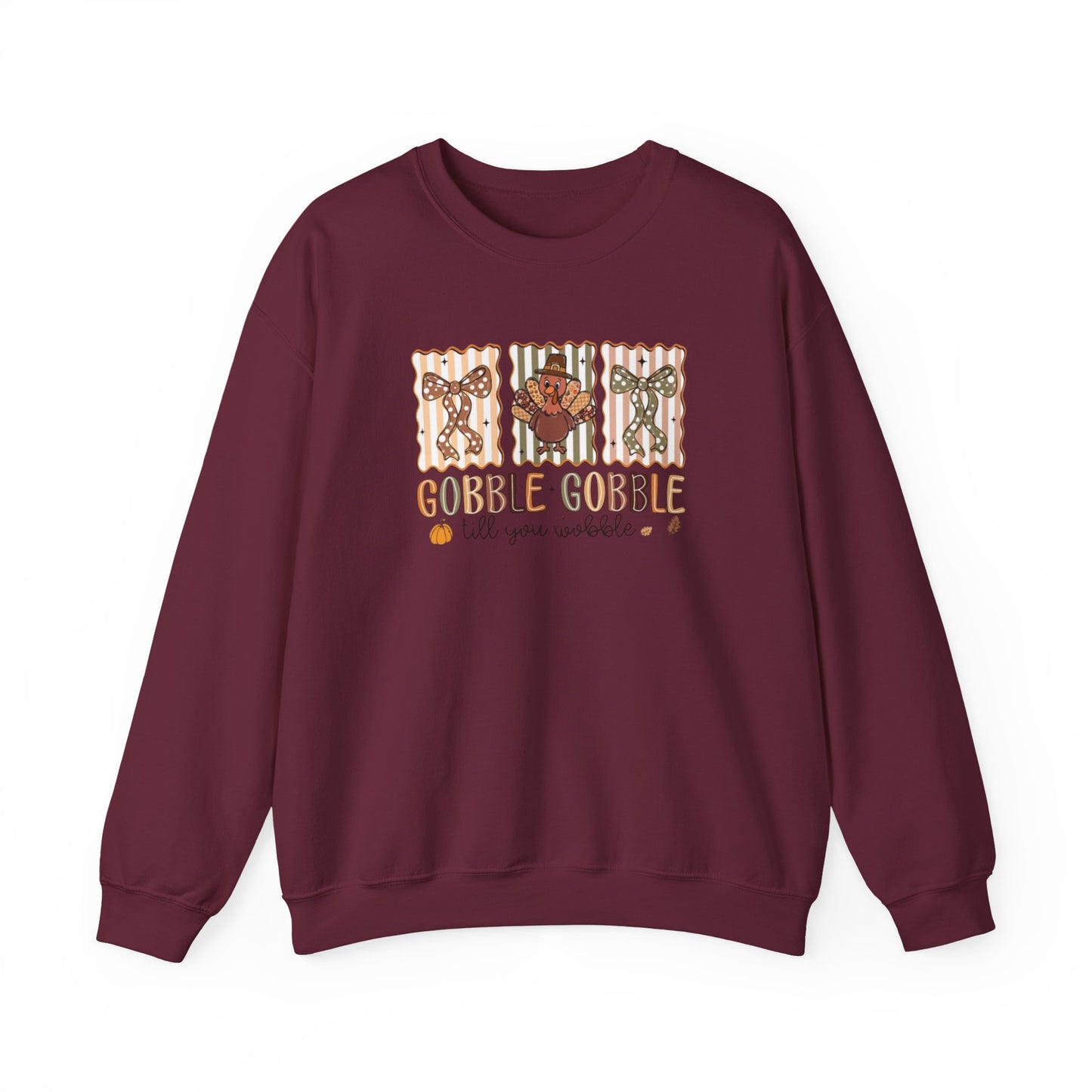 Gobble, Gobble Til You Wobble Heavy Blend™ Crewneck Sweatshirt