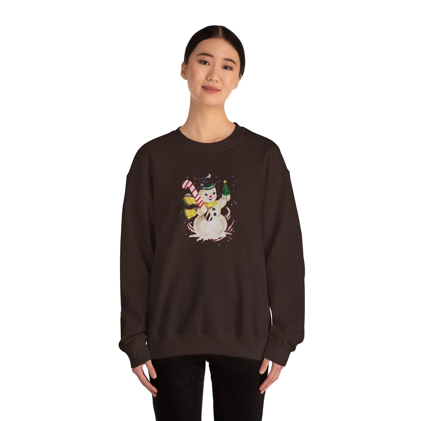 Vintage Snowman Unisex Heavy Blend™ Crewneck Sweatshirt